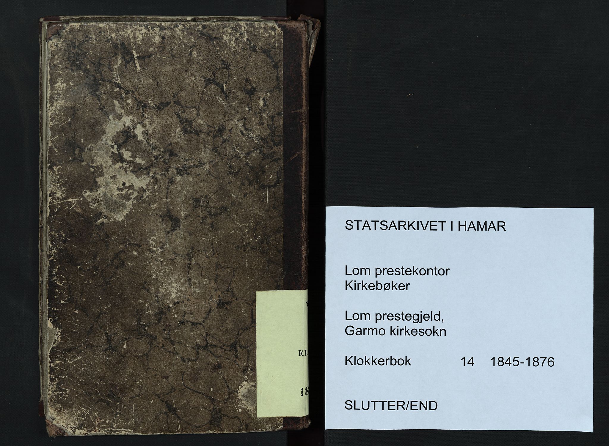 Lom prestekontor, AV/SAH-PREST-070/L/L0014: Parish register (copy) no. 14, 1845-1876