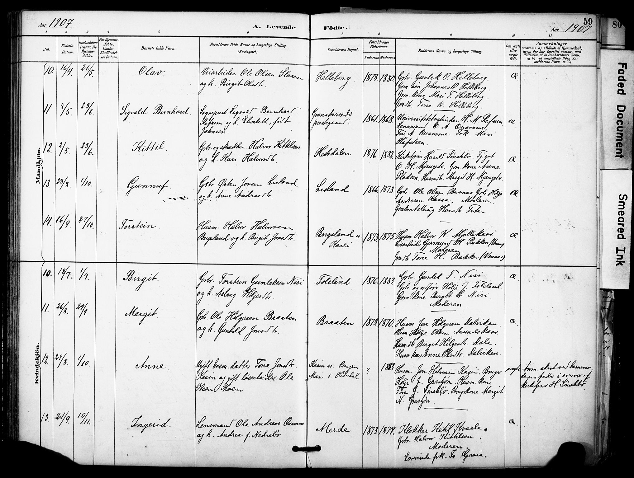 Gransherad kirkebøker, SAKO/A-267/F/Fa/L0005: Parish register (official) no. I 5, 1887-1916, p. 59