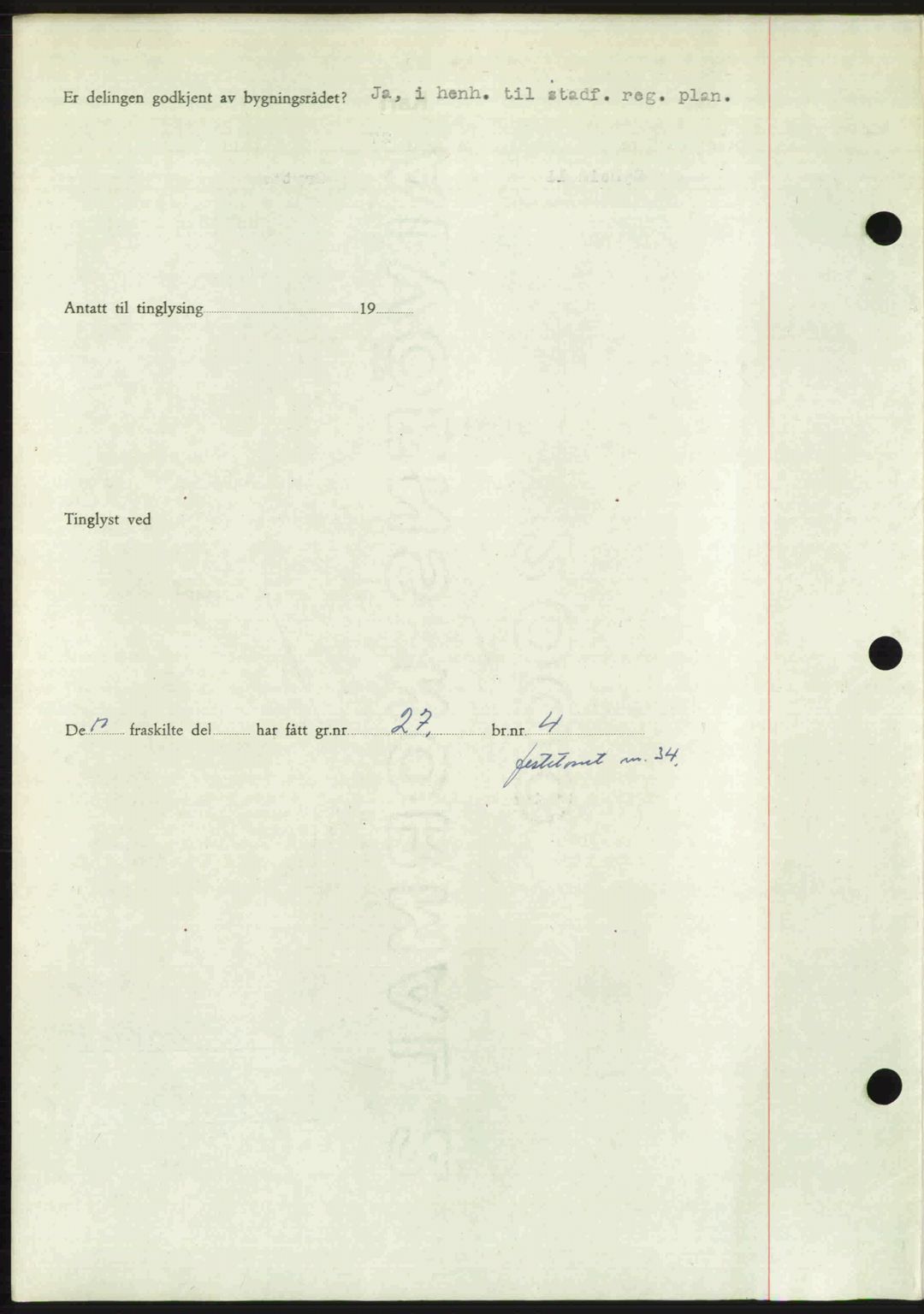 Romsdal sorenskriveri, AV/SAT-A-4149/1/2/2C: Mortgage book no. A30, 1949-1949, Diary no: : 2149/1949