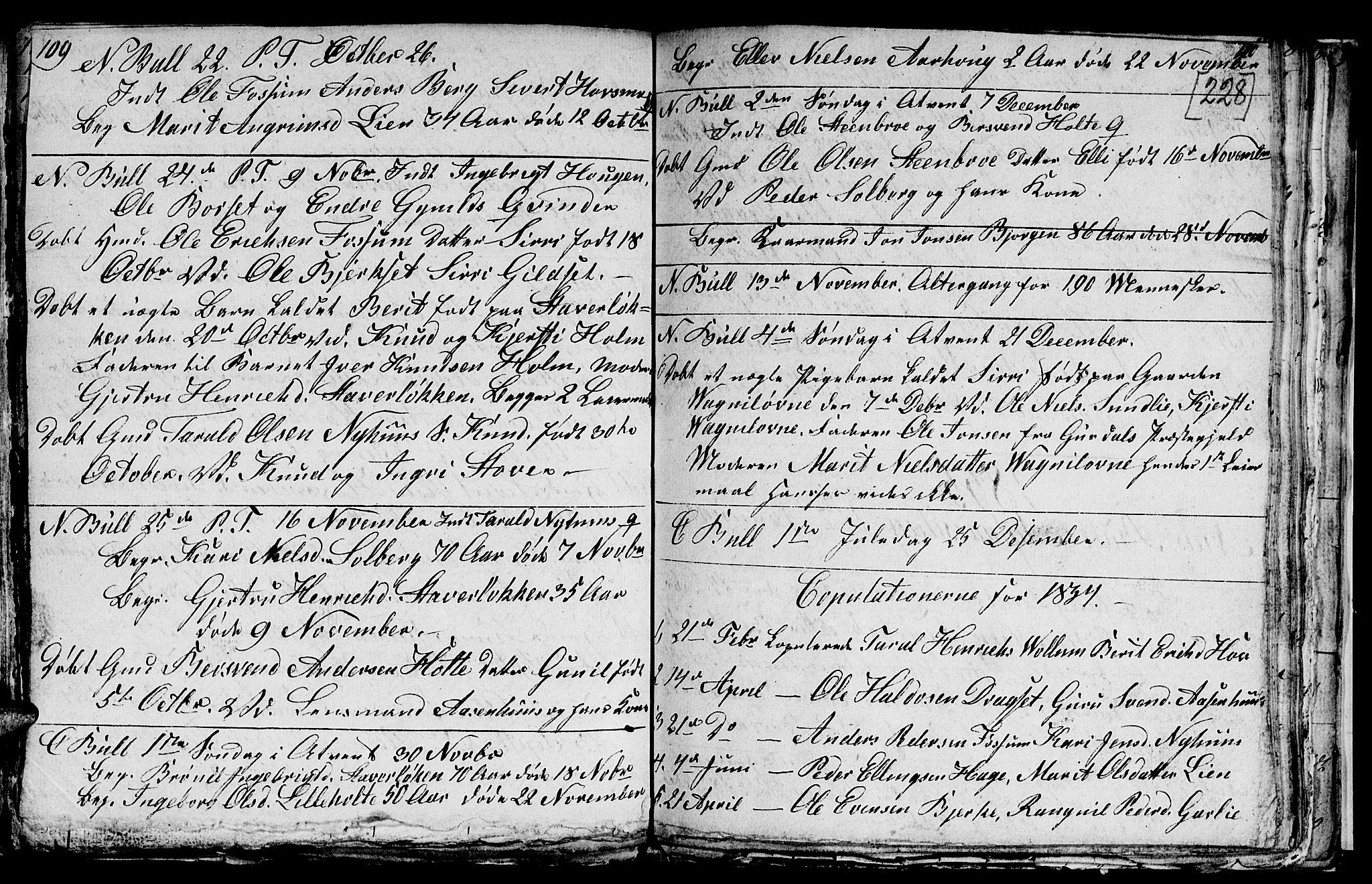 Ministerialprotokoller, klokkerbøker og fødselsregistre - Sør-Trøndelag, SAT/A-1456/689/L1042: Parish register (copy) no. 689C01, 1812-1841, p. 227-228