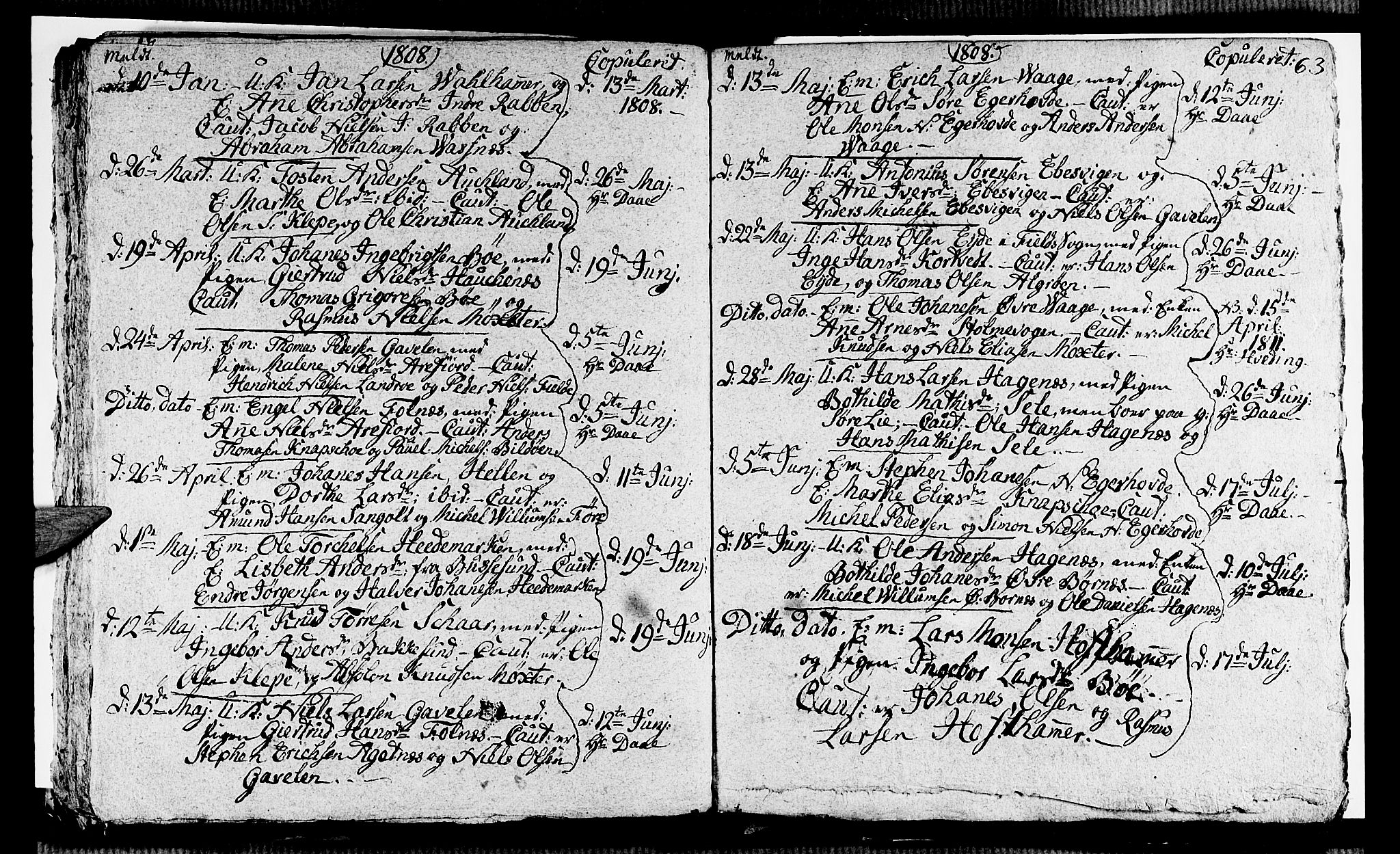 Sund sokneprestembete, AV/SAB-A-99930: Parish register (official) no. A 8, 1788-1815, p. 63