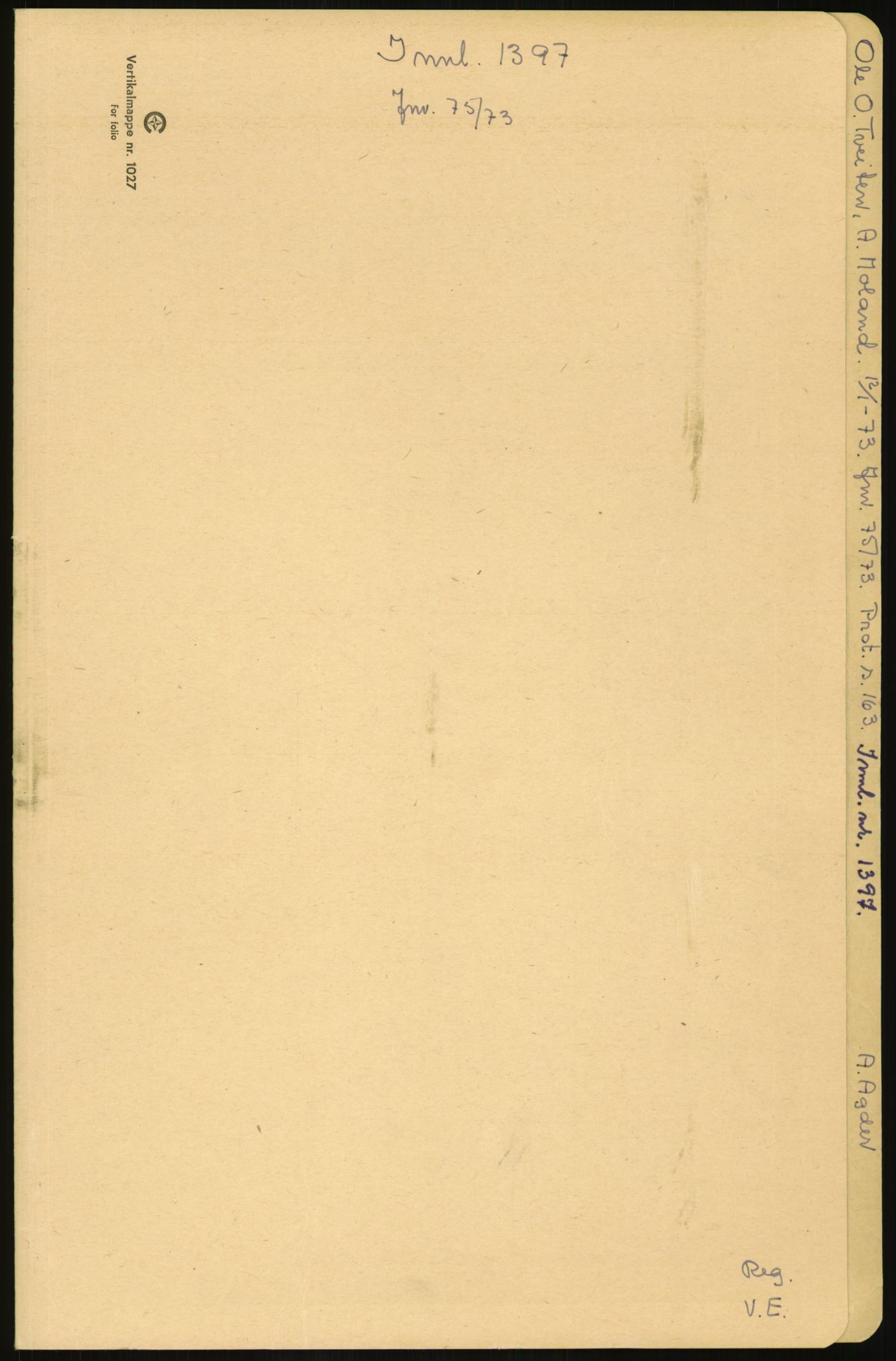 Samlinger til kildeutgivelse, Amerikabrevene, RA/EA-4057/F/L0027: Innlån fra Aust-Agder: Dannevig - Valsgård, 1838-1914, p. 671