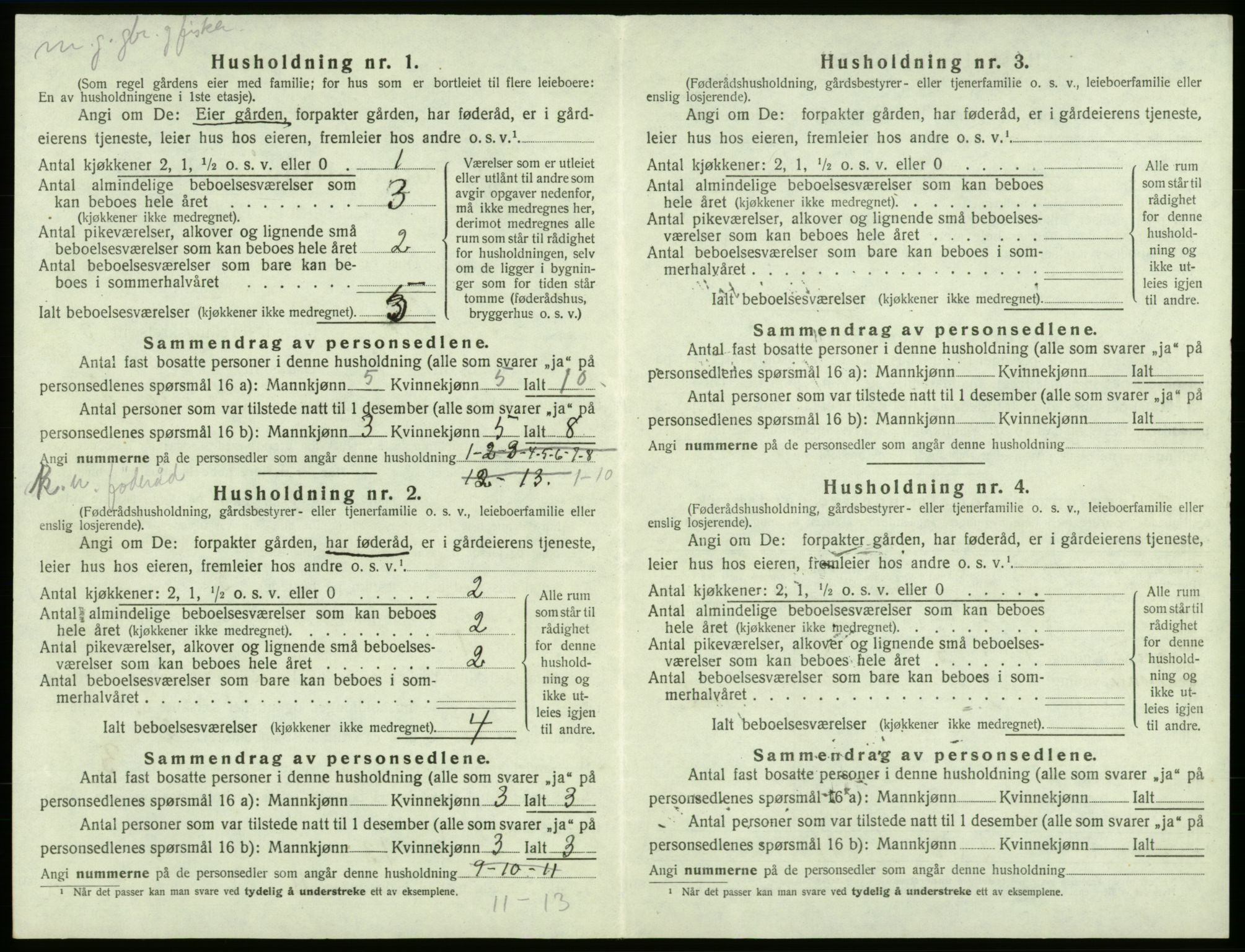 SAB, 1920 census for Moster, 1920, p. 125