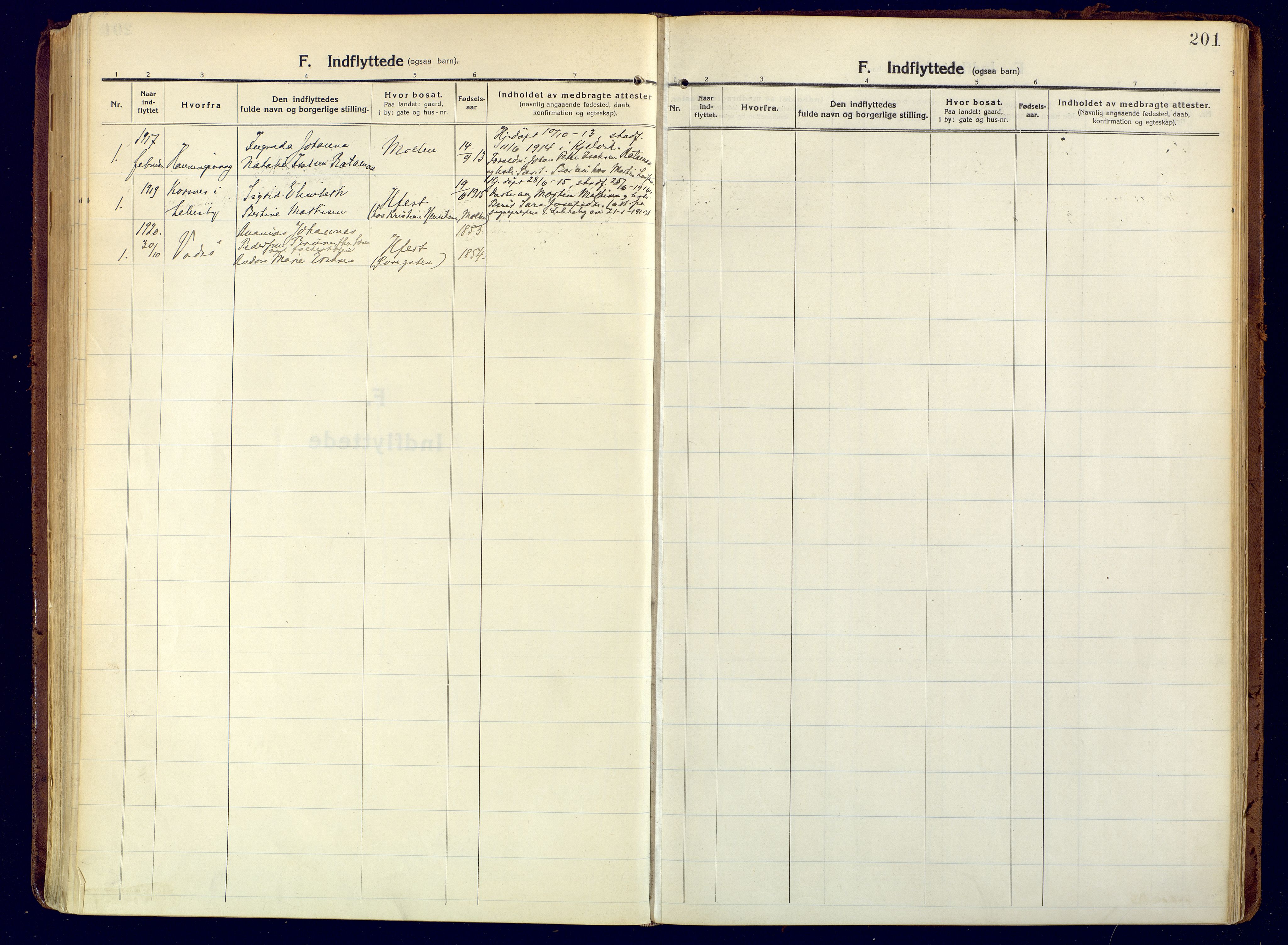 Hammerfest sokneprestkontor, SATØ/S-1347/H/Ha/L0015.kirke: Parish register (official) no. 15, 1916-1923, p. 201