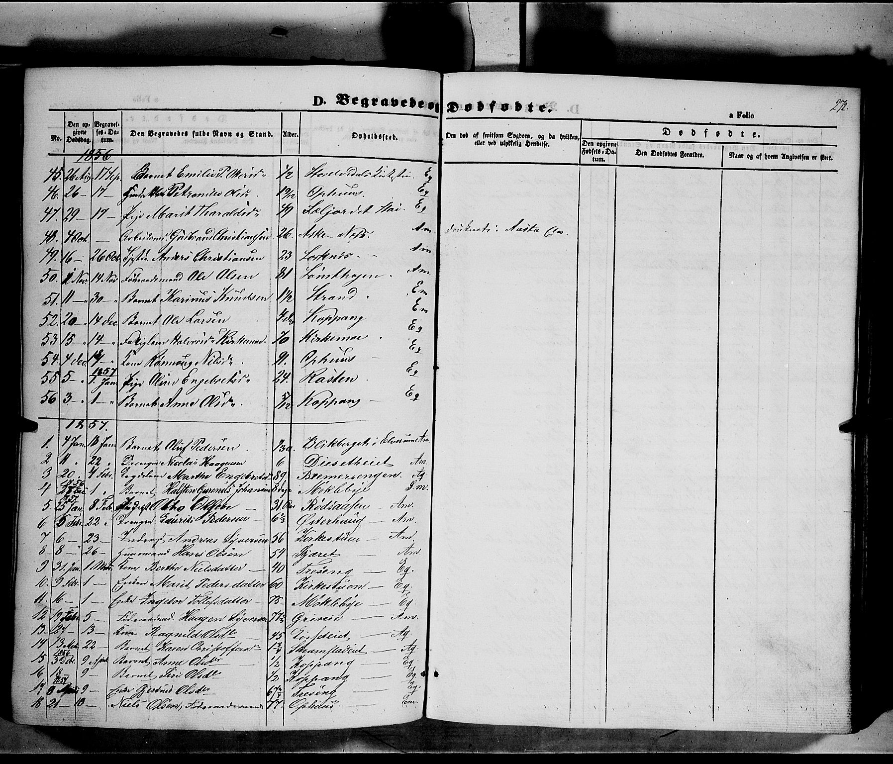 Åmot prestekontor, Hedmark, SAH/PREST-056/H/Ha/Haa/L0006: Parish register (official) no. 6, 1842-1861, p. 272