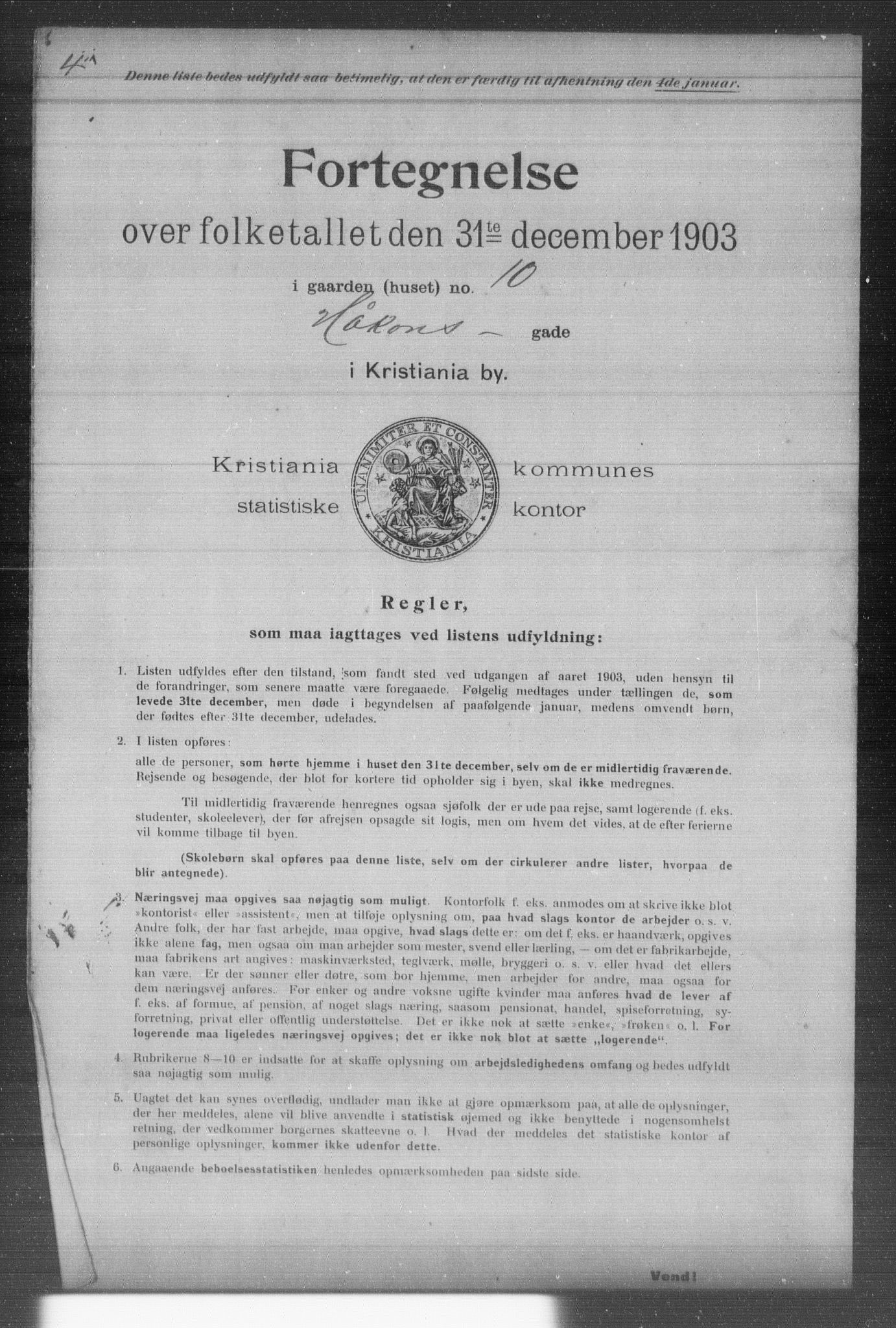 OBA, Municipal Census 1903 for Kristiania, 1903, p. 8414