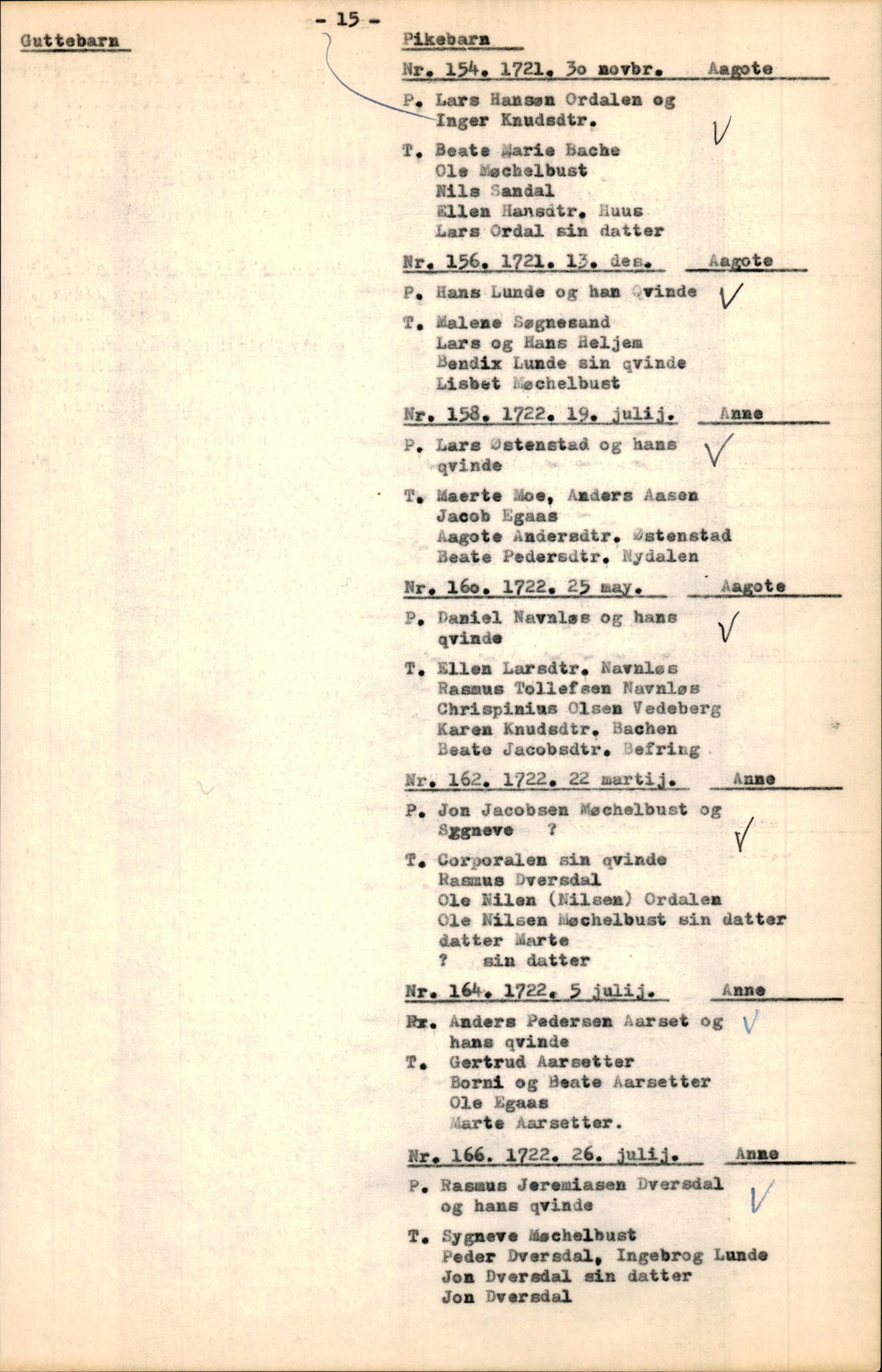 Samling av fulltekstavskrifter, SAB/FULLTEKST/B/14/0005: Jølster sokneprestembete, ministerialbok nr. A 1, 1696-1728, p. 16