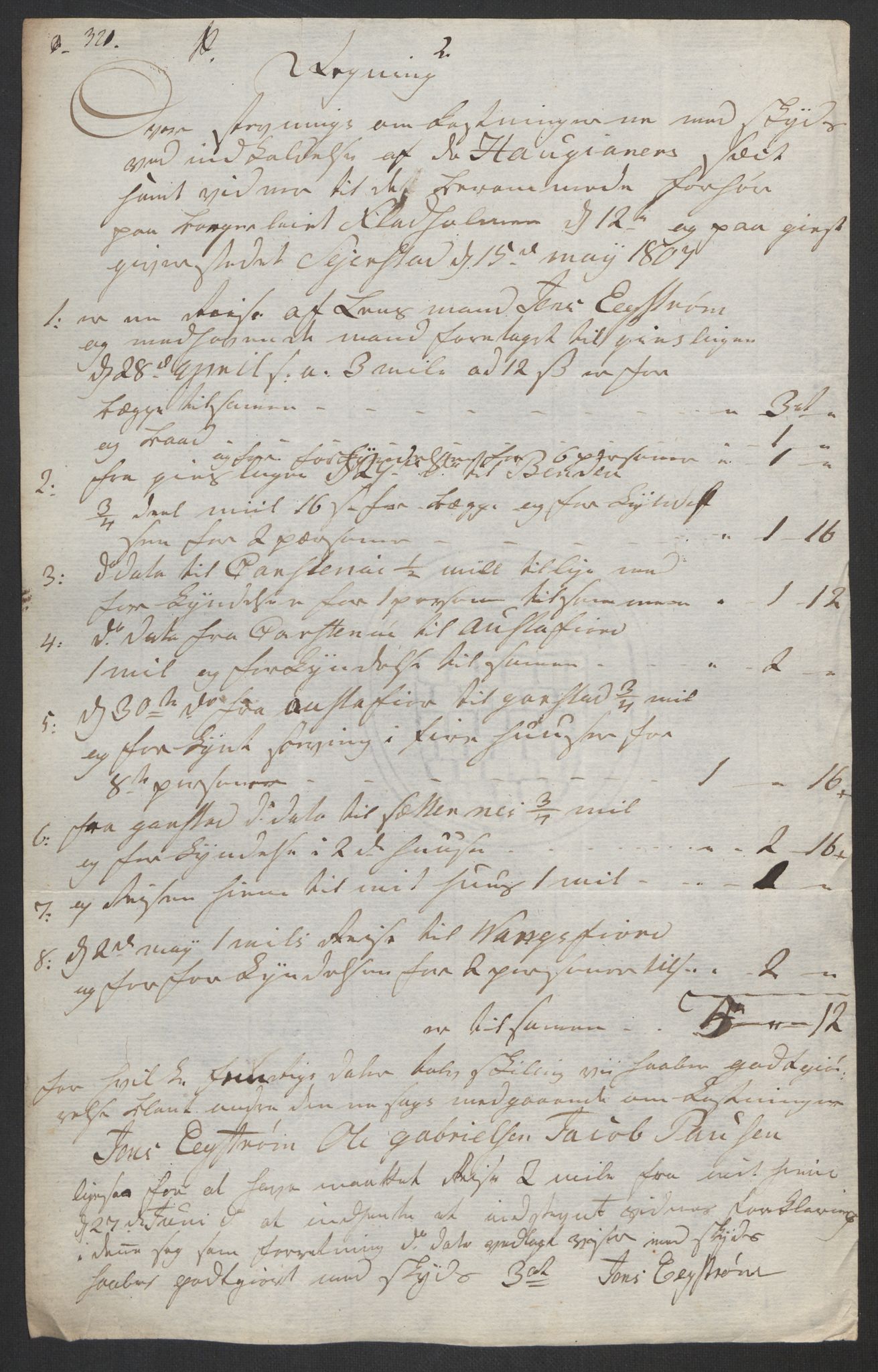 Justisdepartementet, Kommisjon i saken mot Hans Nielsen Hauge 1804, AV/RA-S-1151/D/L0005: Hans Nielsen Hauges sak, 1813, p. 220