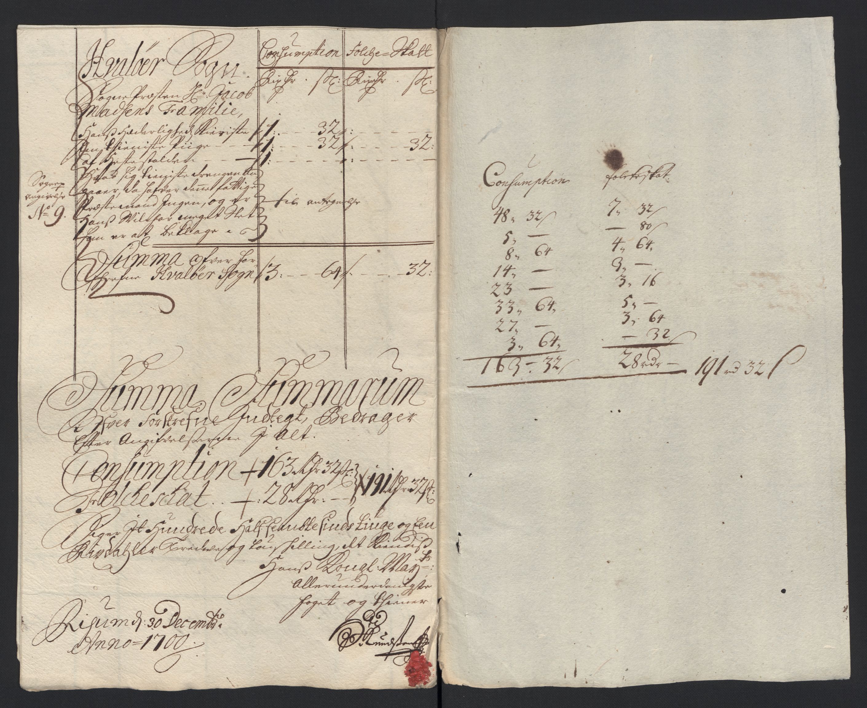 Rentekammeret inntil 1814, Reviderte regnskaper, Fogderegnskap, AV/RA-EA-4092/R04/L0129: Fogderegnskap Moss, Onsøy, Tune, Veme og Åbygge, 1700, p. 354