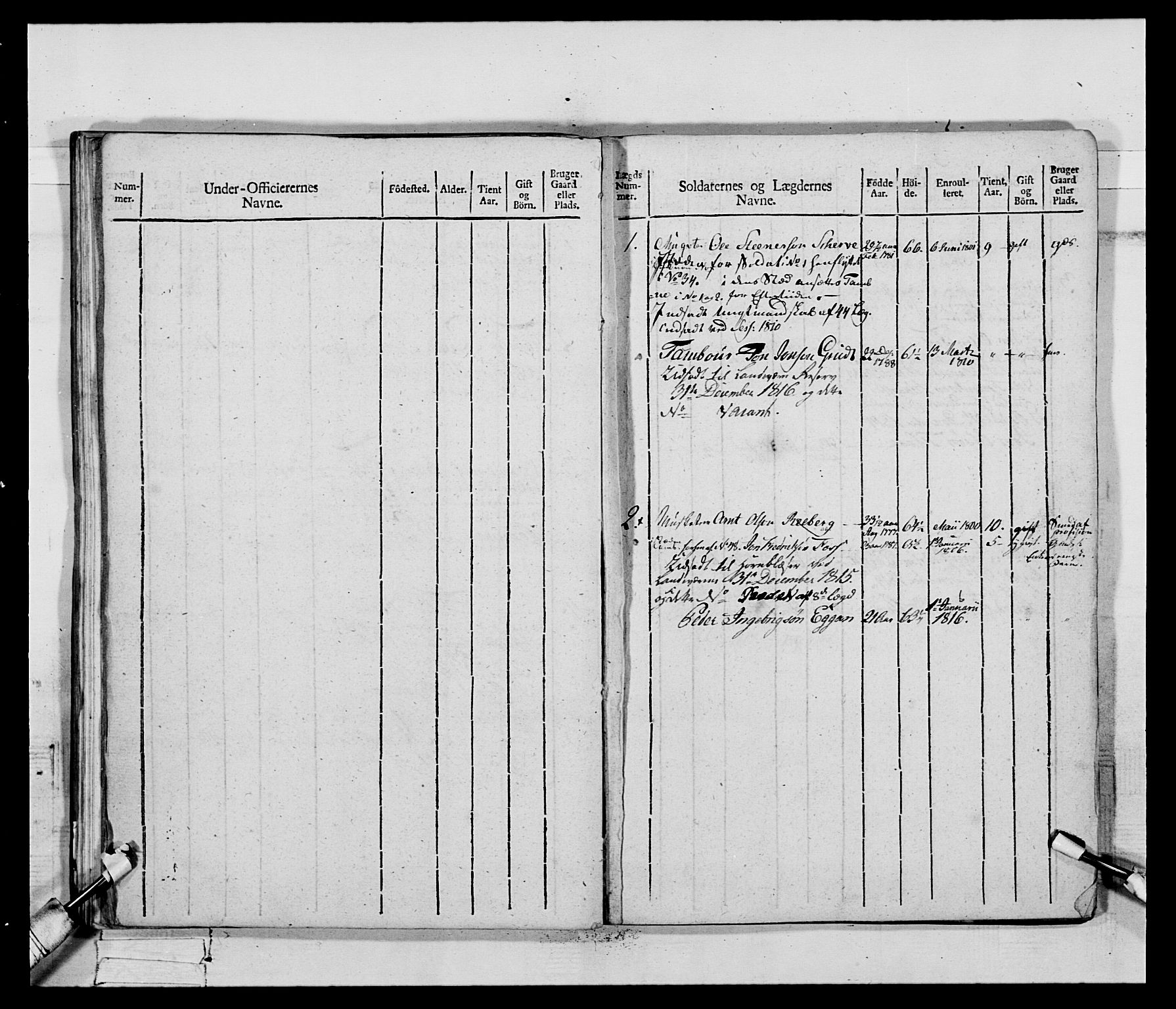 Generalitets- og kommissariatskollegiet, Det kongelige norske kommissariatskollegium, AV/RA-EA-5420/E/Eh/L0083c: 2. Trondheimske nasjonale infanteriregiment, 1810, p. 147