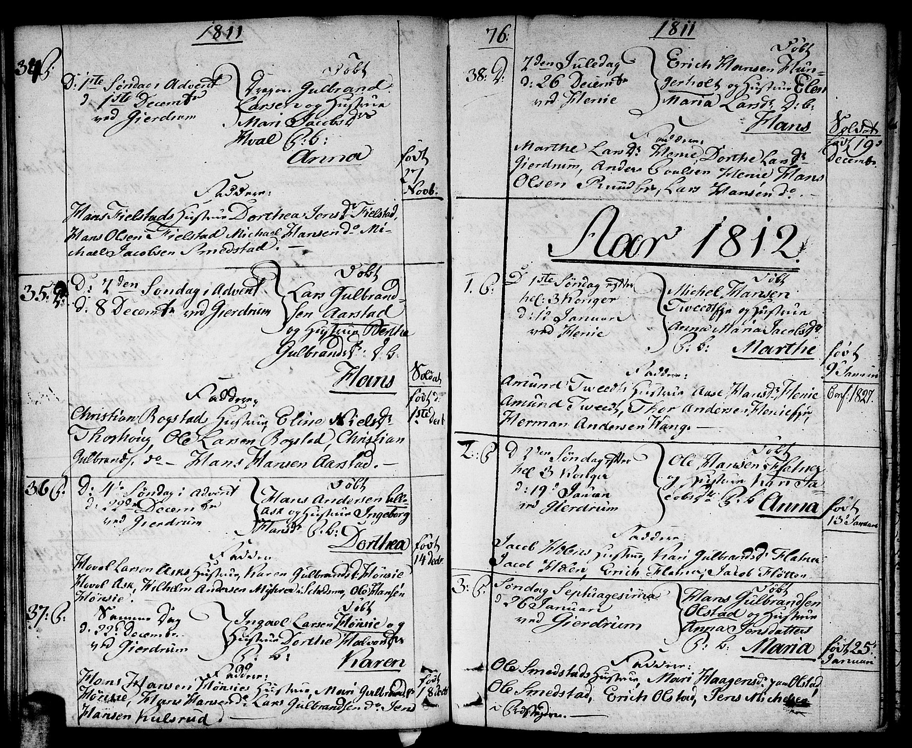 Gjerdrum prestekontor Kirkebøker, SAO/A-10412b/F/Fa/L0003: Parish register (official) no. I 3, 1798-1815, p. 76