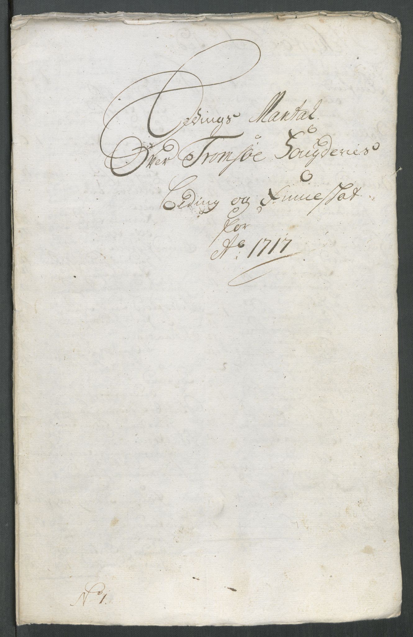 Rentekammeret inntil 1814, Reviderte regnskaper, Fogderegnskap, AV/RA-EA-4092/R68/L4763: Fogderegnskap Senja og Troms, 1717, p. 201