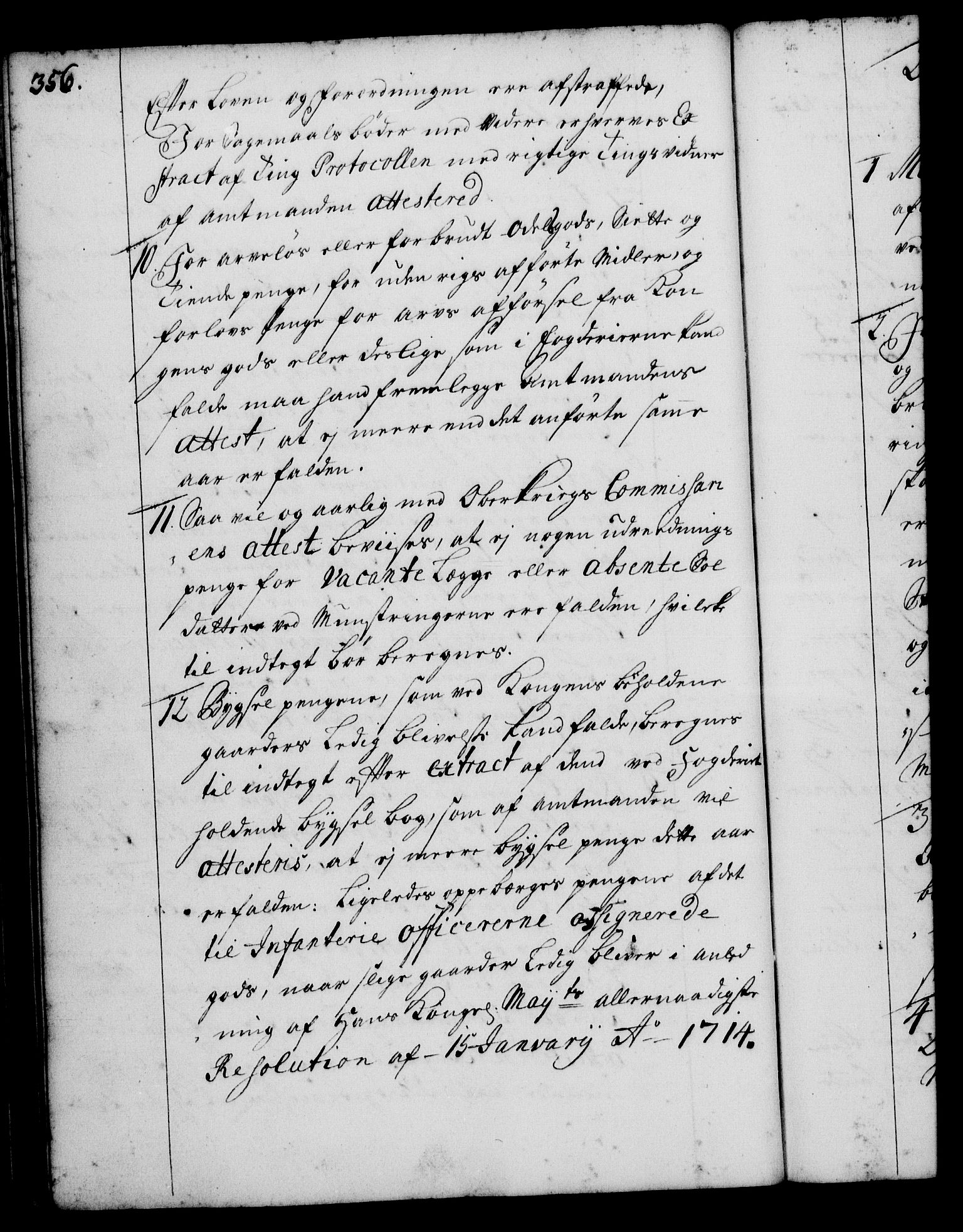 Rentekammeret, Kammerkanselliet, AV/RA-EA-3111/G/Gg/Ggi/L0001: Norsk instruksjonsprotokoll med register (merket RK 53.34), 1720-1729, p. 356