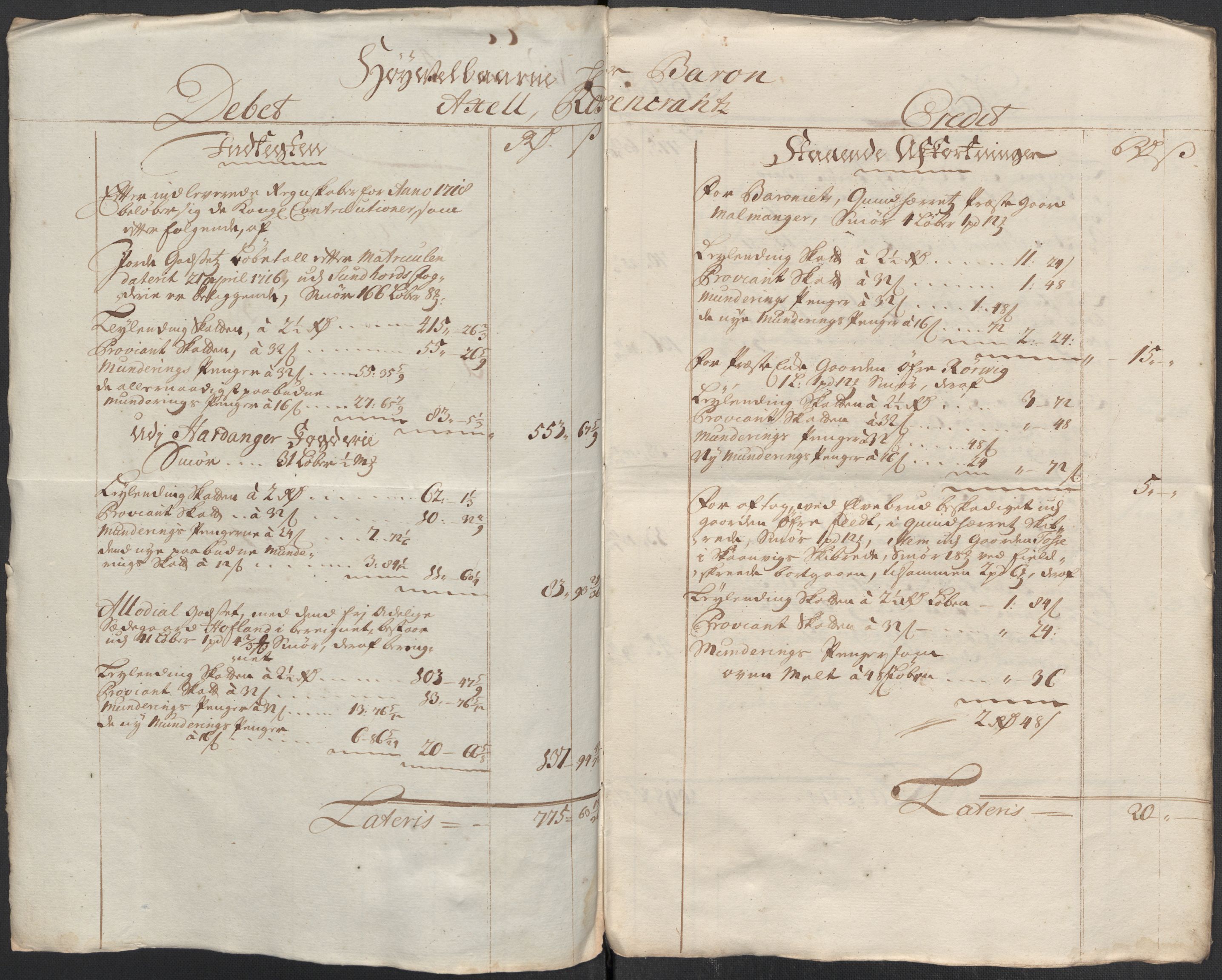 Rentekammeret inntil 1814, Reviderte regnskaper, Fogderegnskap, RA/EA-4092/R49/L3140: Fogderegnskap Rosendal Baroni, 1718-1720, p. 62