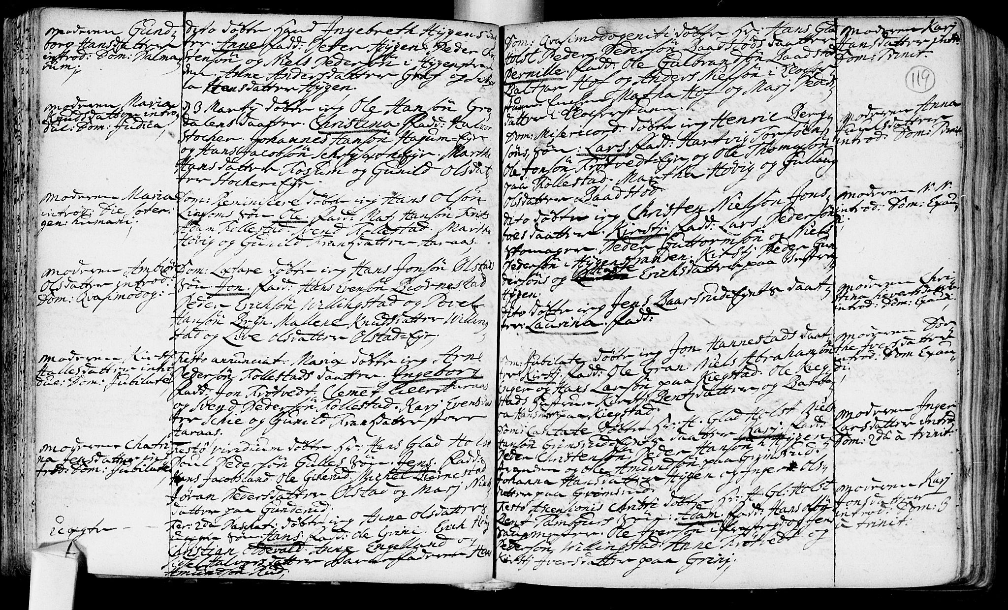 Røyken kirkebøker, AV/SAKO-A-241/F/Fa/L0002: Parish register (official) no. 2, 1731-1782, p. 119