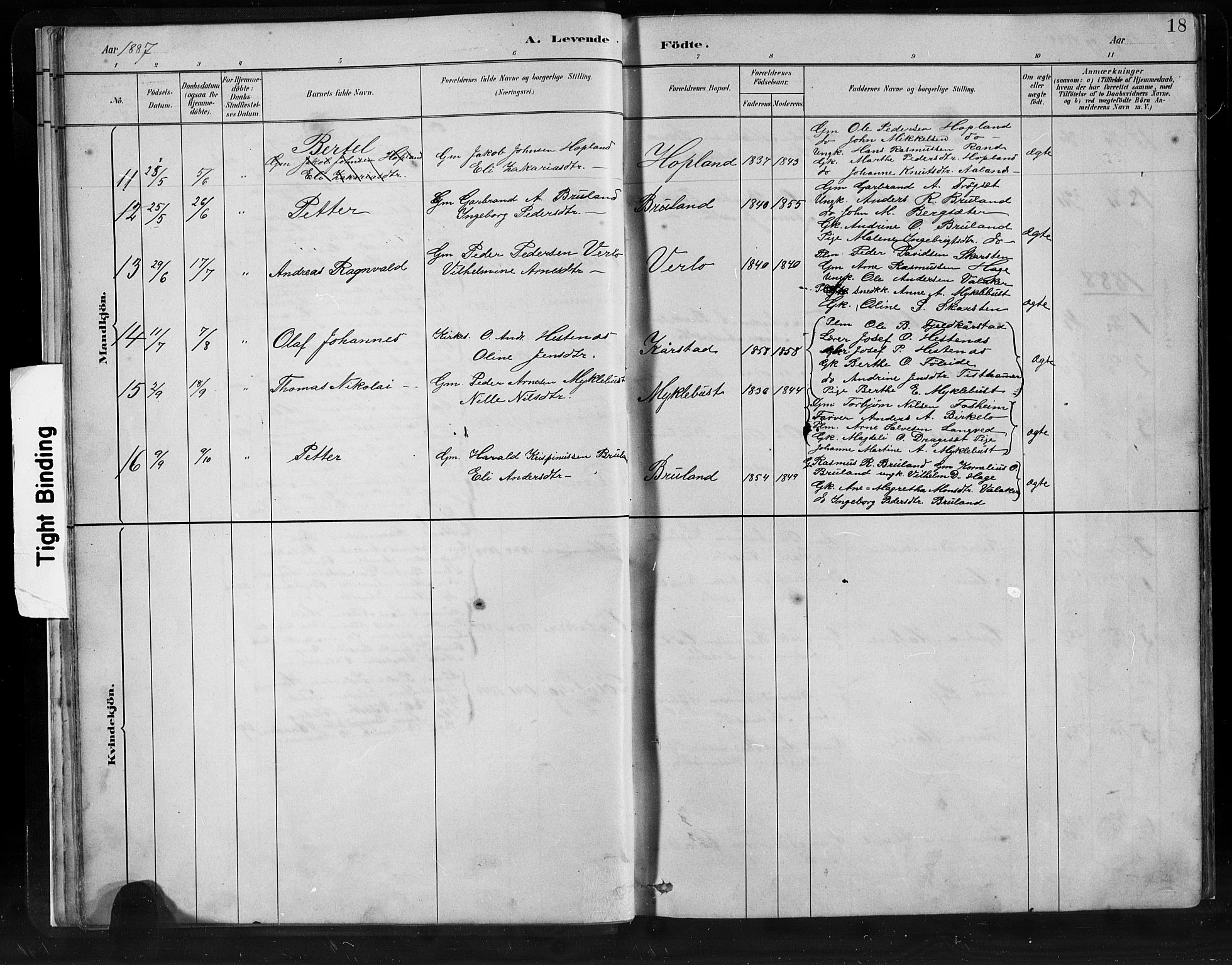 Innvik sokneprestembete, SAB/A-80501: Parish register (copy) no. C 3, 1883-1911, p. 18