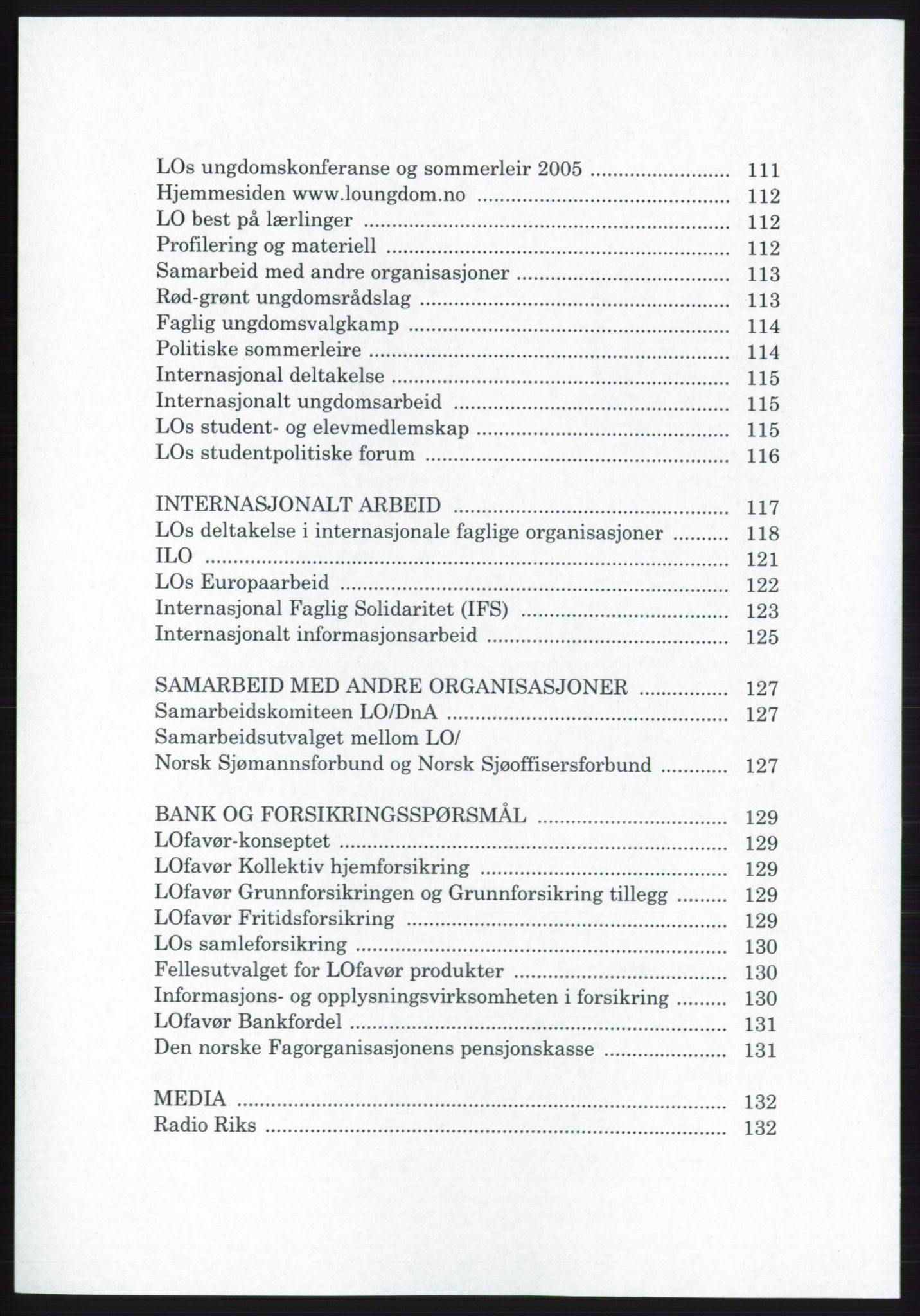 Landsorganisasjonen i Norge - publikasjoner, AAB/-/-/-: Landsorganisasjonens beretning for 2005, 2005, p. 6