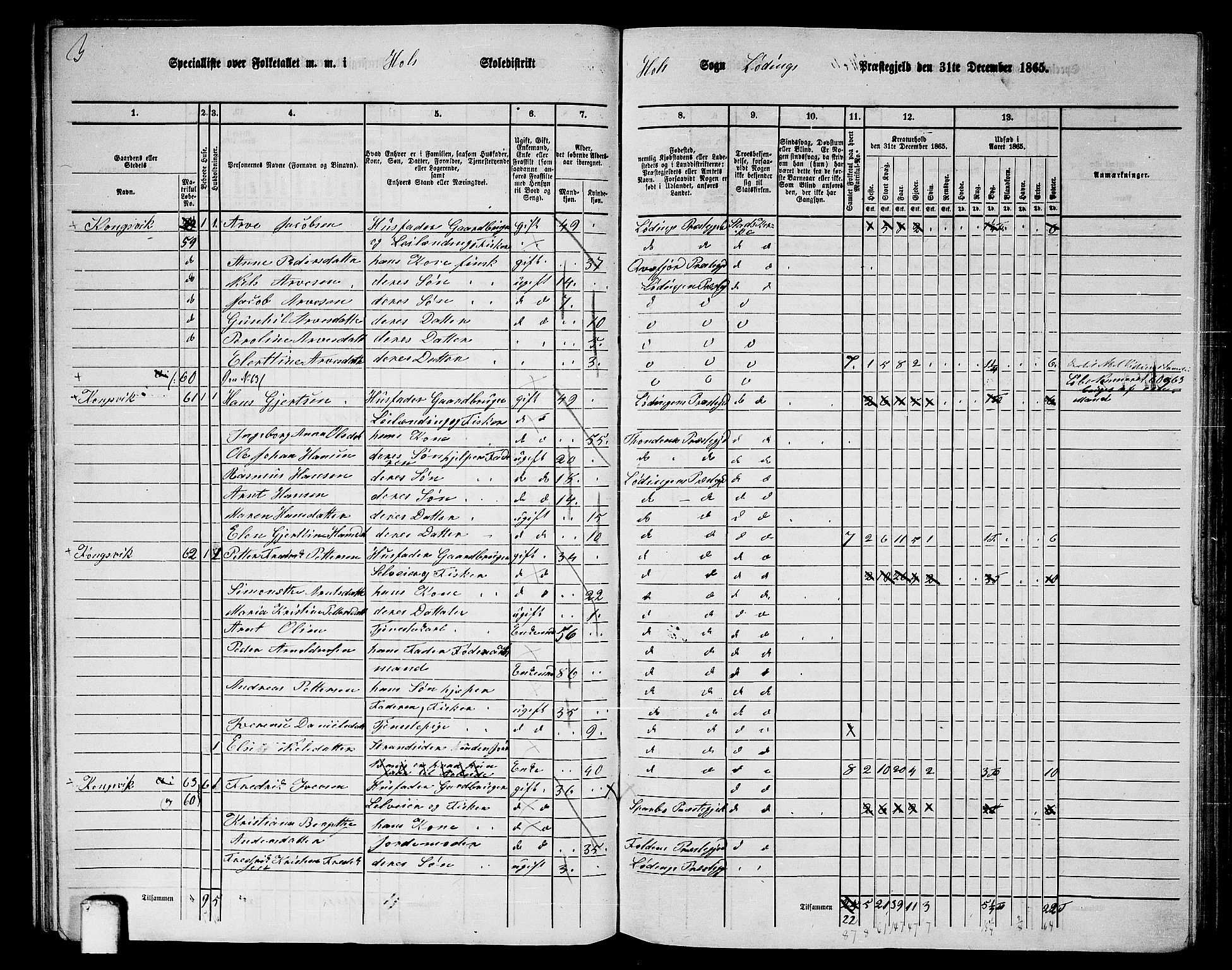 RA, 1865 census for Lødingen, 1865, p. 57