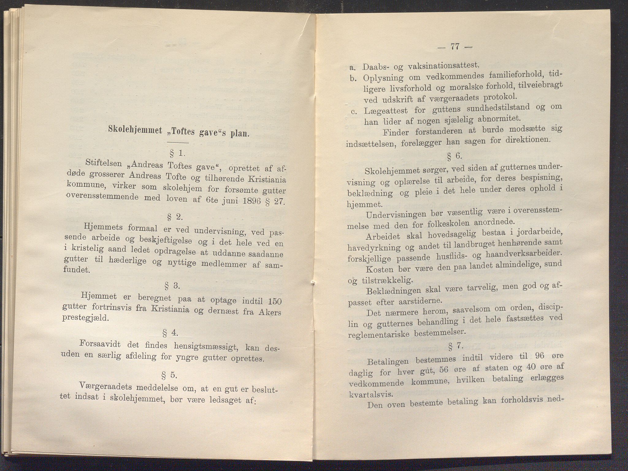 Toftes gave, OBA/A-20200/X/Xa, 1866-1948, p. 1019