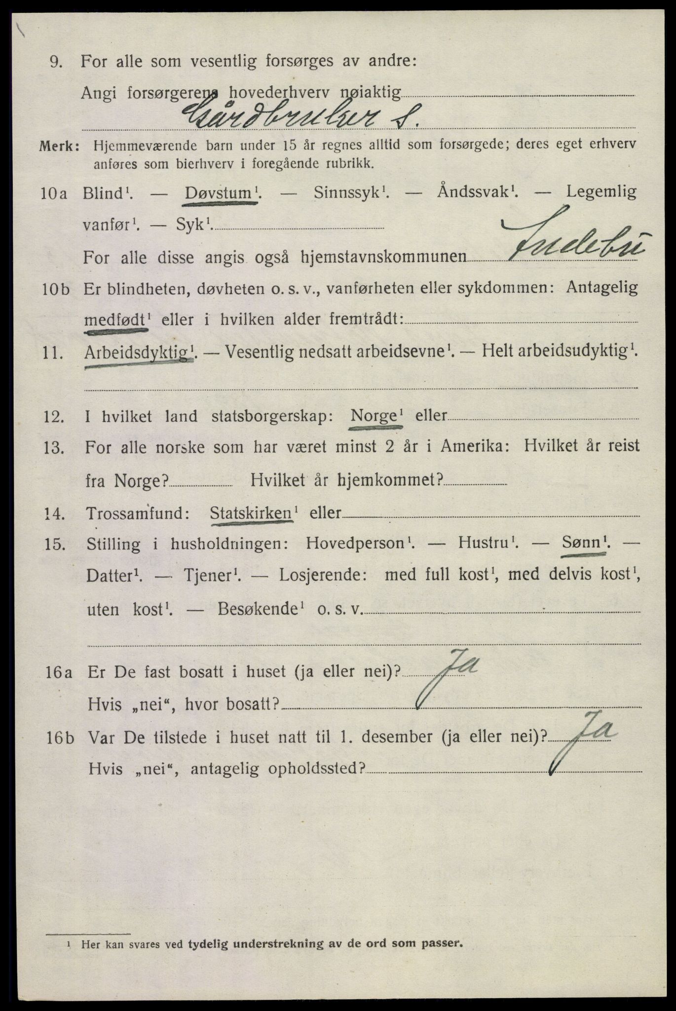 SAKO, 1920 census for Andebu, 1920, p. 4817