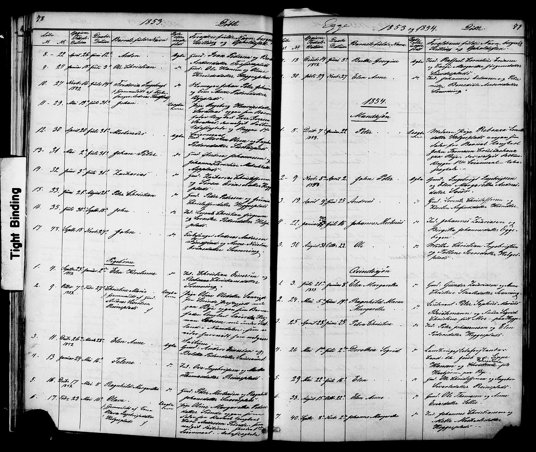 Ministerialprotokoller, klokkerbøker og fødselsregistre - Nord-Trøndelag, AV/SAT-A-1458/739/L0367: Parish register (official) no. 739A01 /3, 1838-1868, p. 78-79