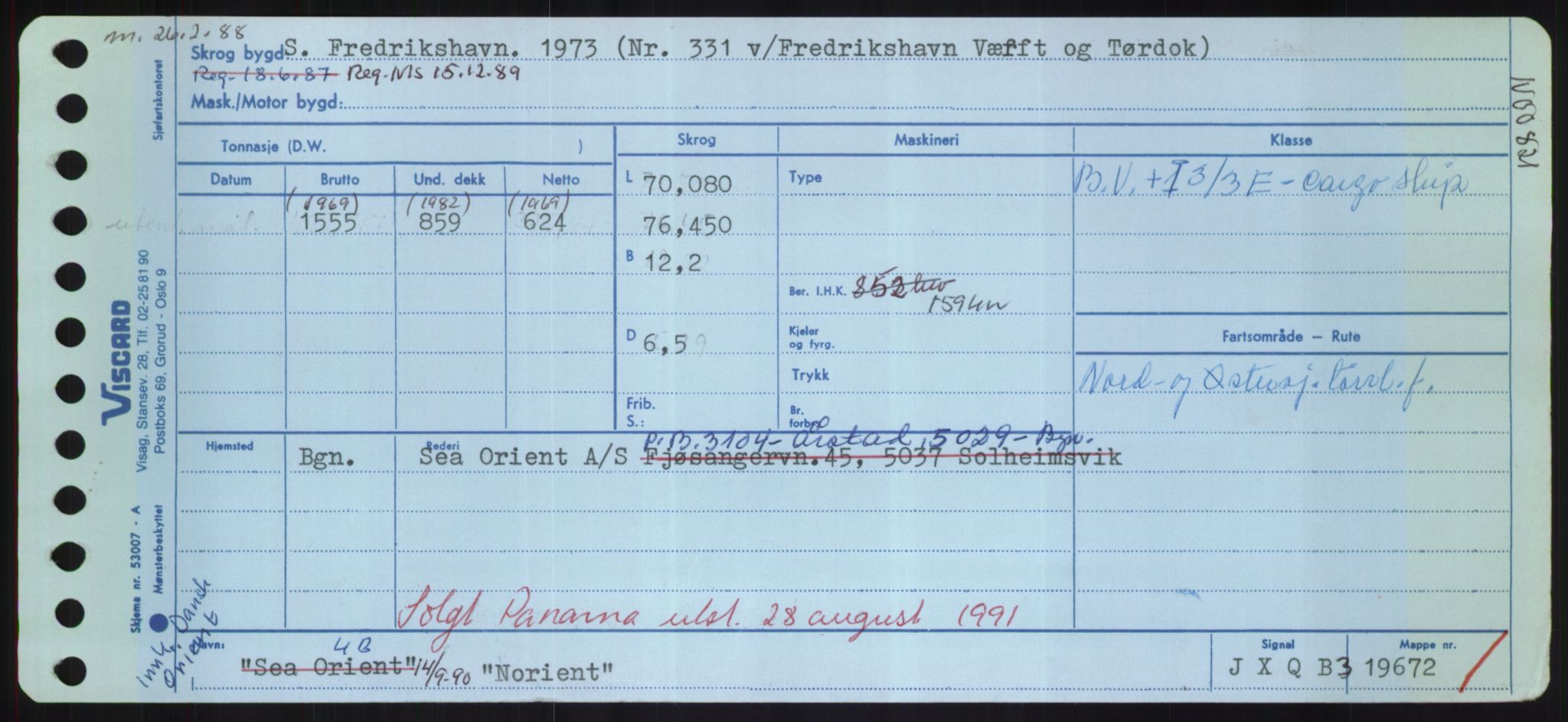 Sjøfartsdirektoratet med forløpere, Skipsmålingen, RA/S-1627/H/Hd/L0027: Fartøy, Norhop-Nør, p. 5