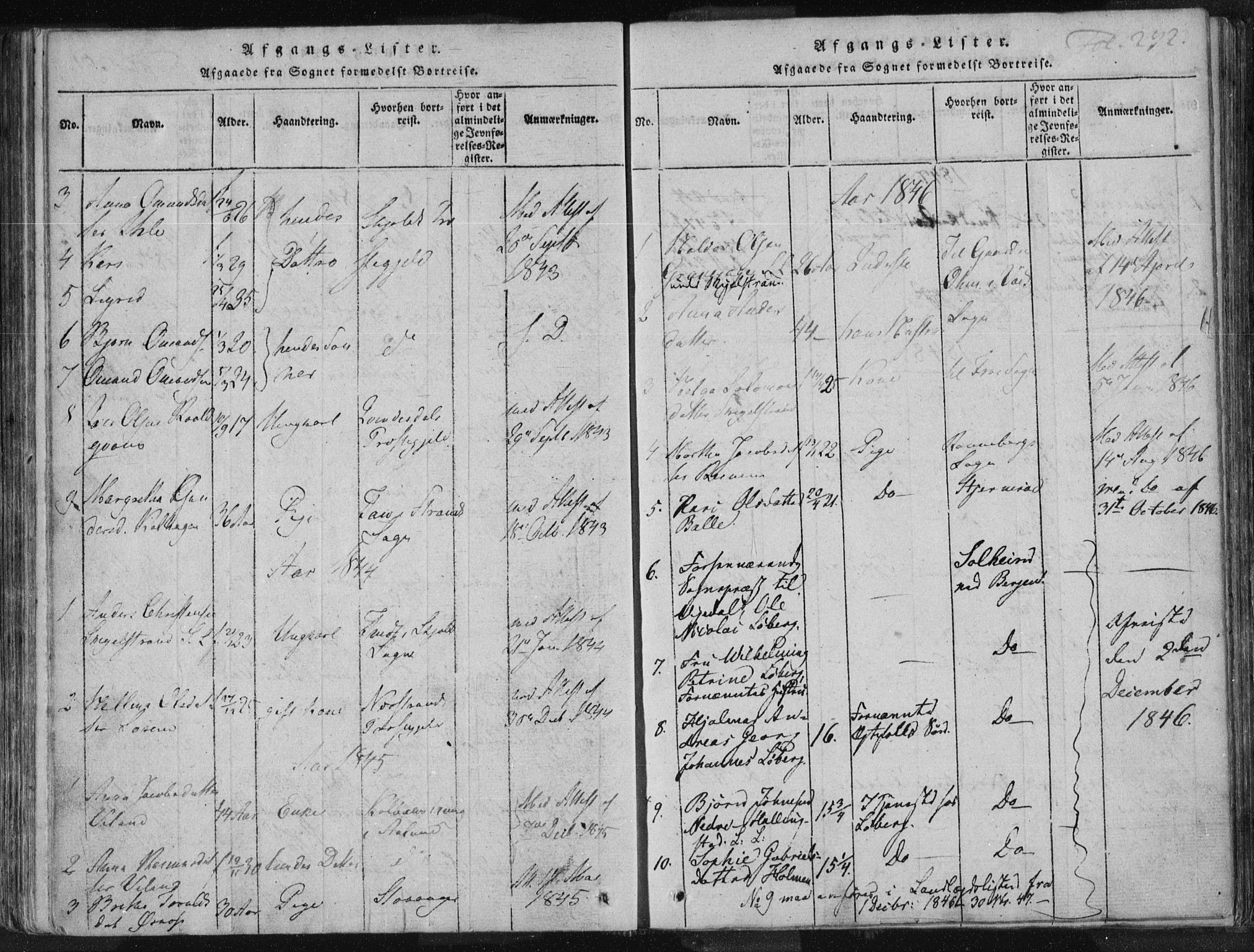 Vikedal sokneprestkontor, AV/SAST-A-101840/01/IV: Parish register (official) no. A 3, 1817-1850, p. 292