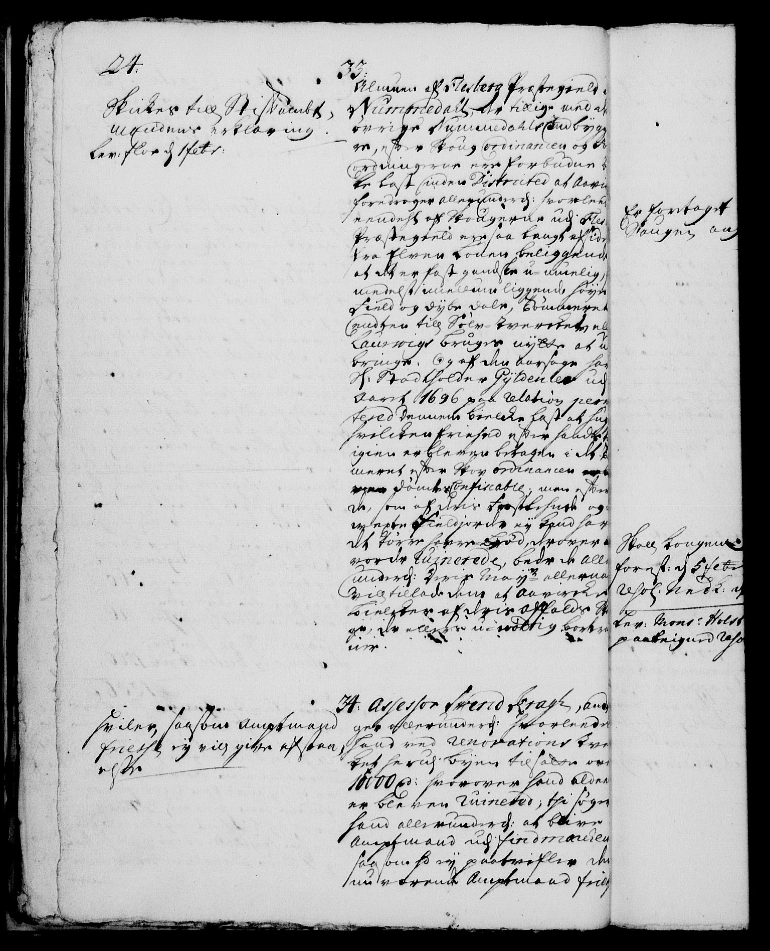 Rentekammeret, Kammerkanselliet, RA/EA-3111/G/Gh/Gha/L0001: Norsk ekstraktmemorialprotokoll, sak. 1-375 (merket RK 53.46), 1720, p. 24