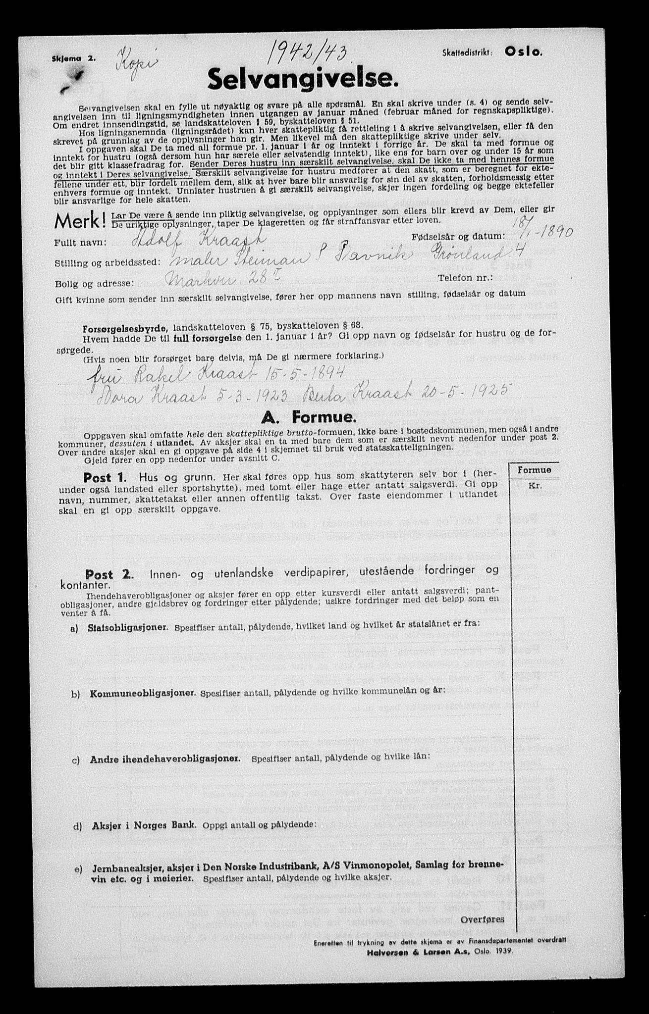 Justisdepartementet, Tilbakeføringskontoret for inndratte formuer, RA/S-1564/H/Hc/Hcc/L0954: --, 1945-1947, p. 283