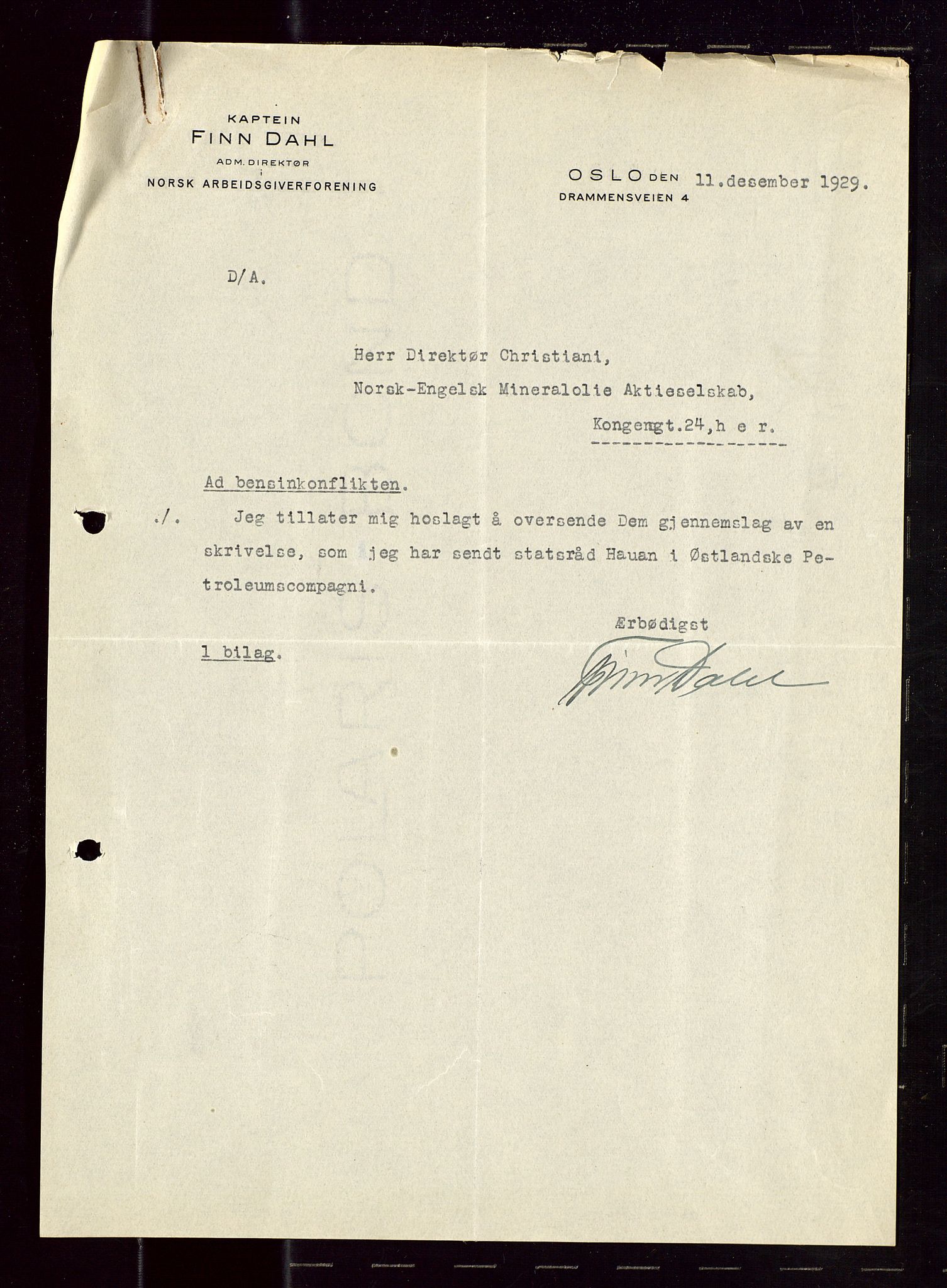 Pa 1521 - A/S Norske Shell, SAST/A-101915/E/Ea/Eaa/L0018: Sjefskorrespondanse, 1929, p. 265