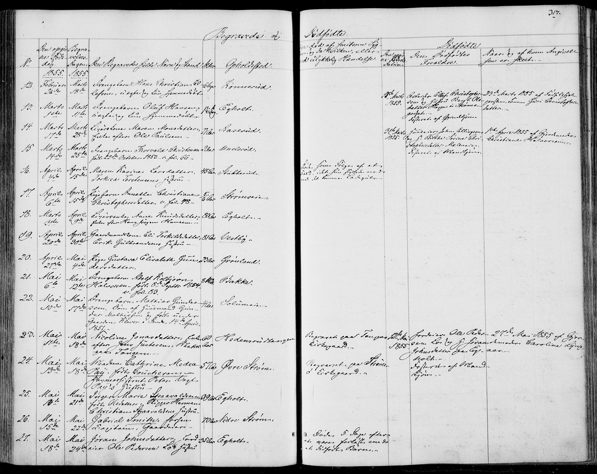 Skoger kirkebøker, AV/SAKO-A-59/F/Fa/L0003: Parish register (official) no. I 3, 1842-1861, p. 317