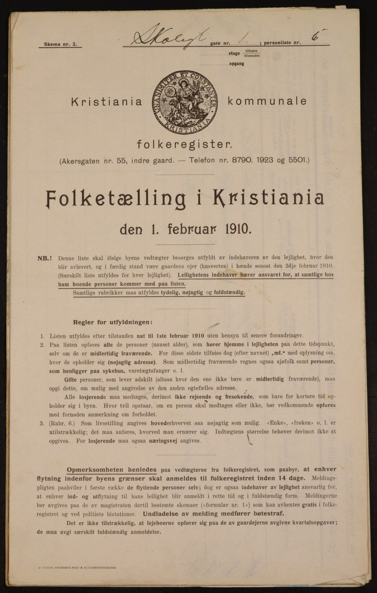 OBA, Municipal Census 1910 for Kristiania, 1910, p. 91738