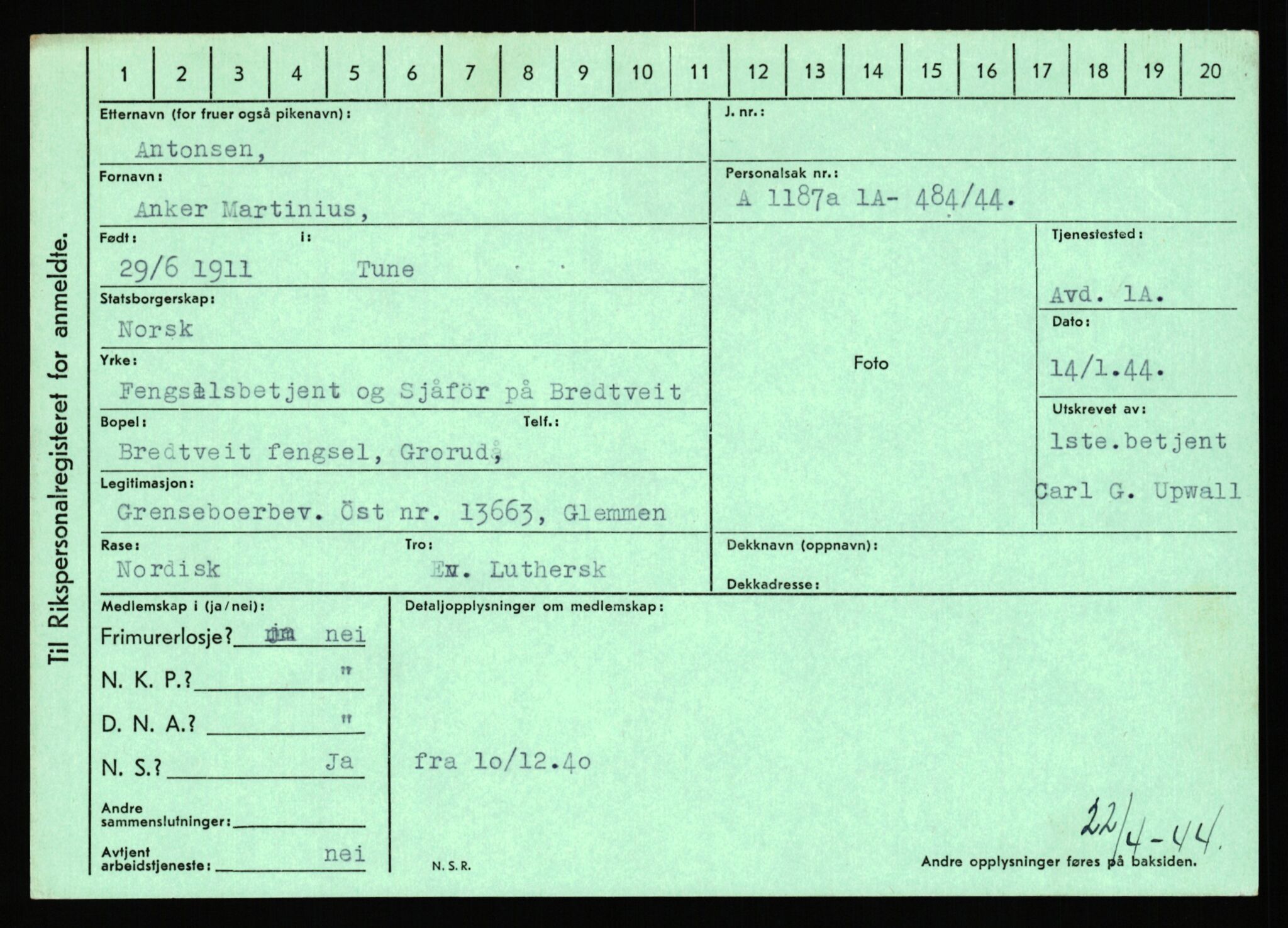 Statspolitiet - Hovedkontoret / Osloavdelingen, AV/RA-S-1329/C/Ca/L0001: Aabakken - Armann, 1943-1945, p. 4646