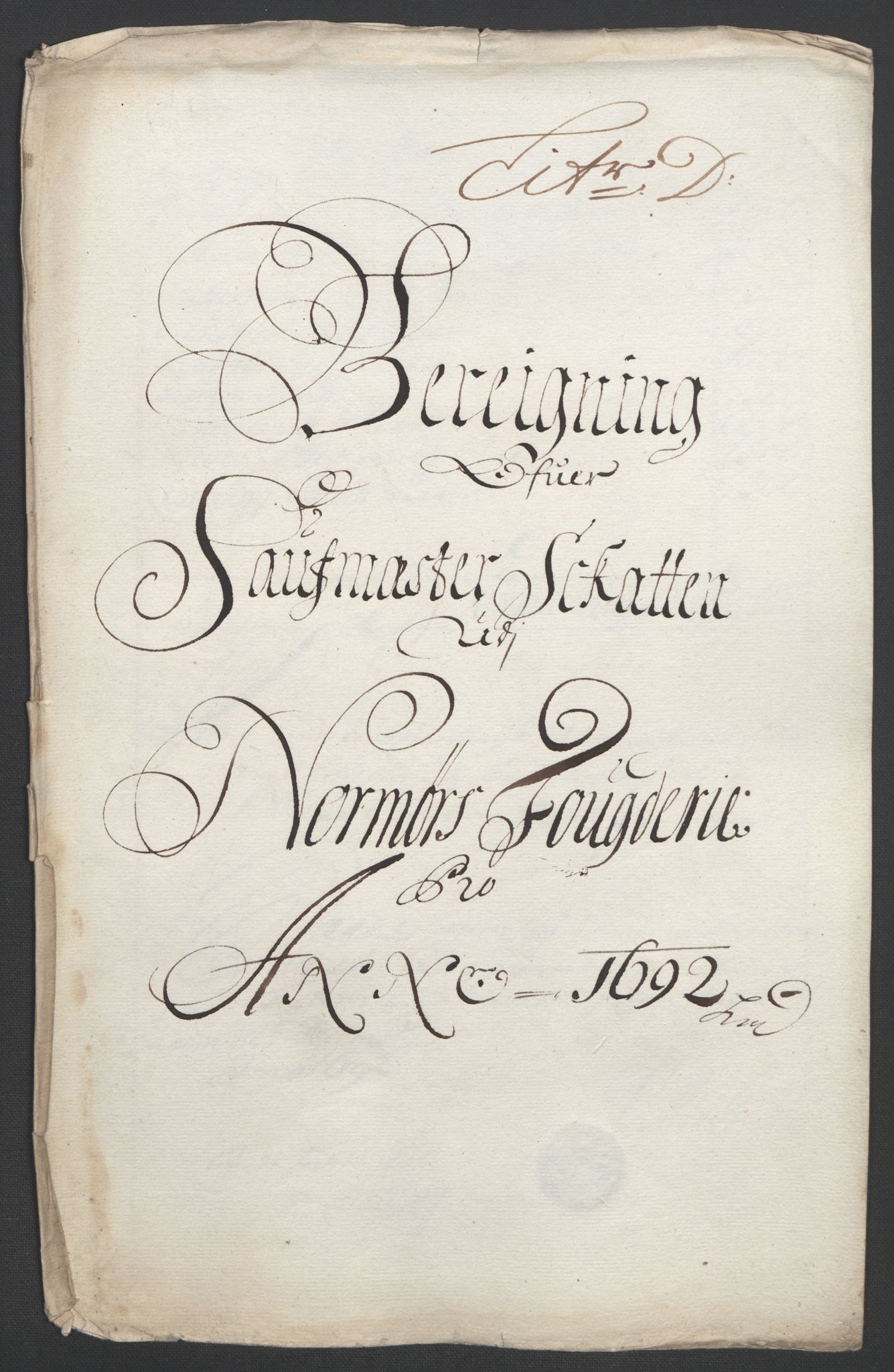 Rentekammeret inntil 1814, Reviderte regnskaper, Fogderegnskap, RA/EA-4092/R56/L3735: Fogderegnskap Nordmøre, 1692-1693, p. 75