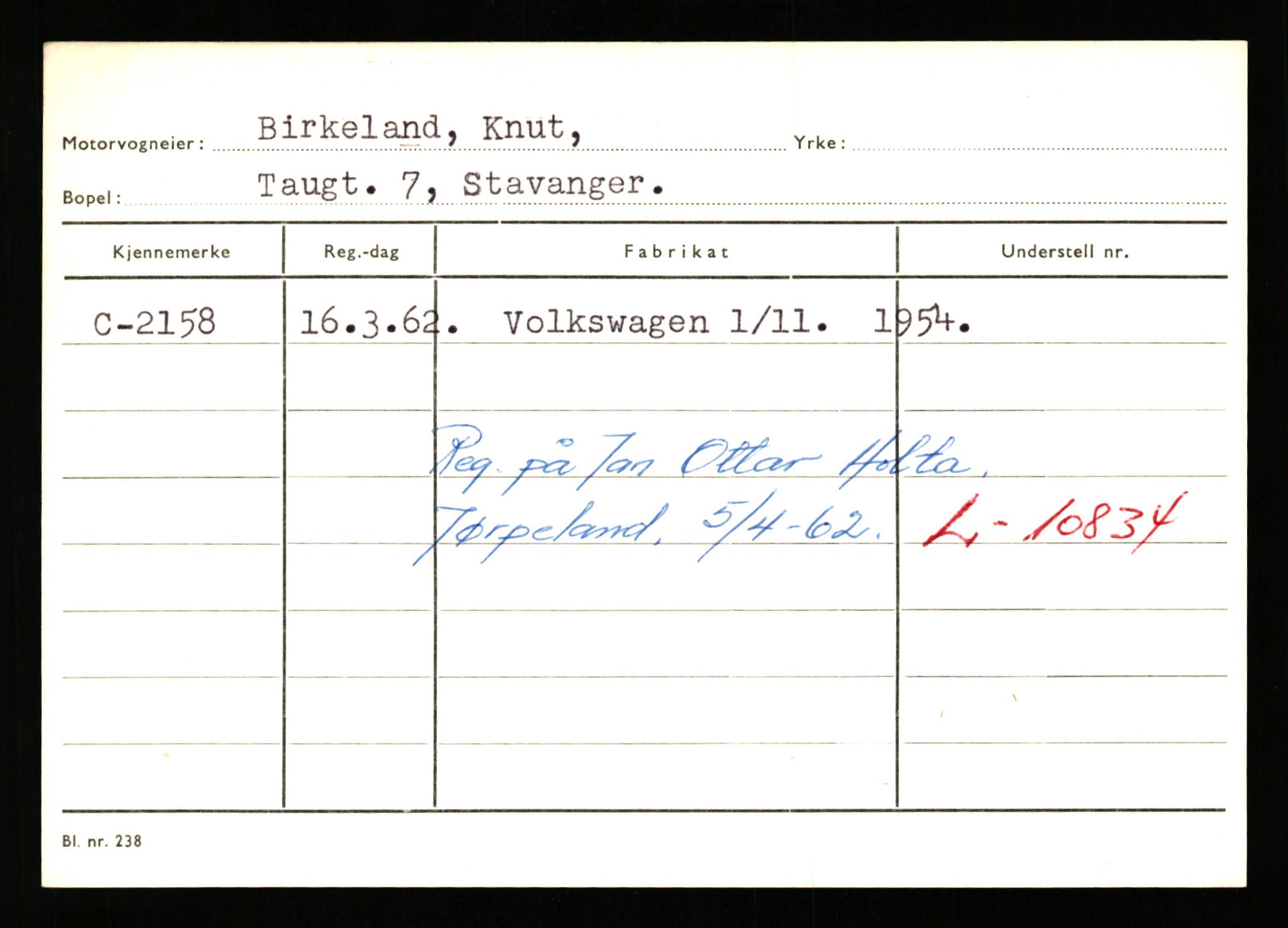 Stavanger trafikkstasjon, AV/SAST-A-101942/0/G/L0001: Registreringsnummer: 0 - 5782, 1930-1971, p. 1475