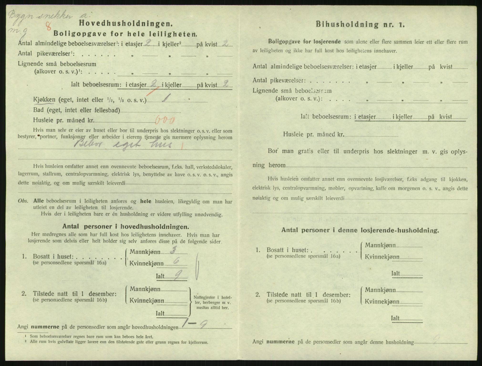 SAKO, 1920 census for Horten, 1920, p. 6964