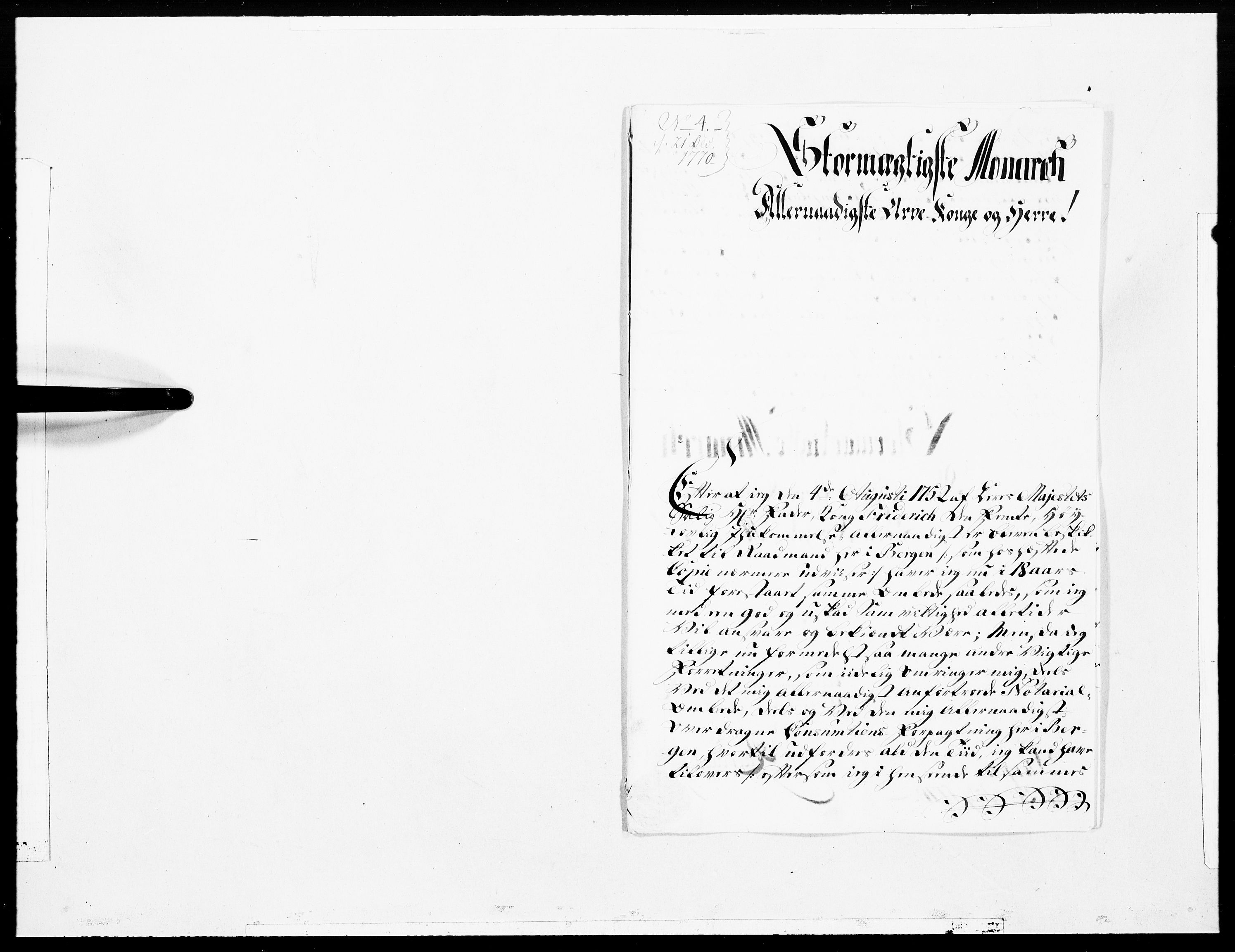 Danske Kanselli 1572-1799, AV/RA-EA-3023/F/Fc/Fcc/Fcca/L0203: Norske innlegg 1572-1799, 1771, p. 21