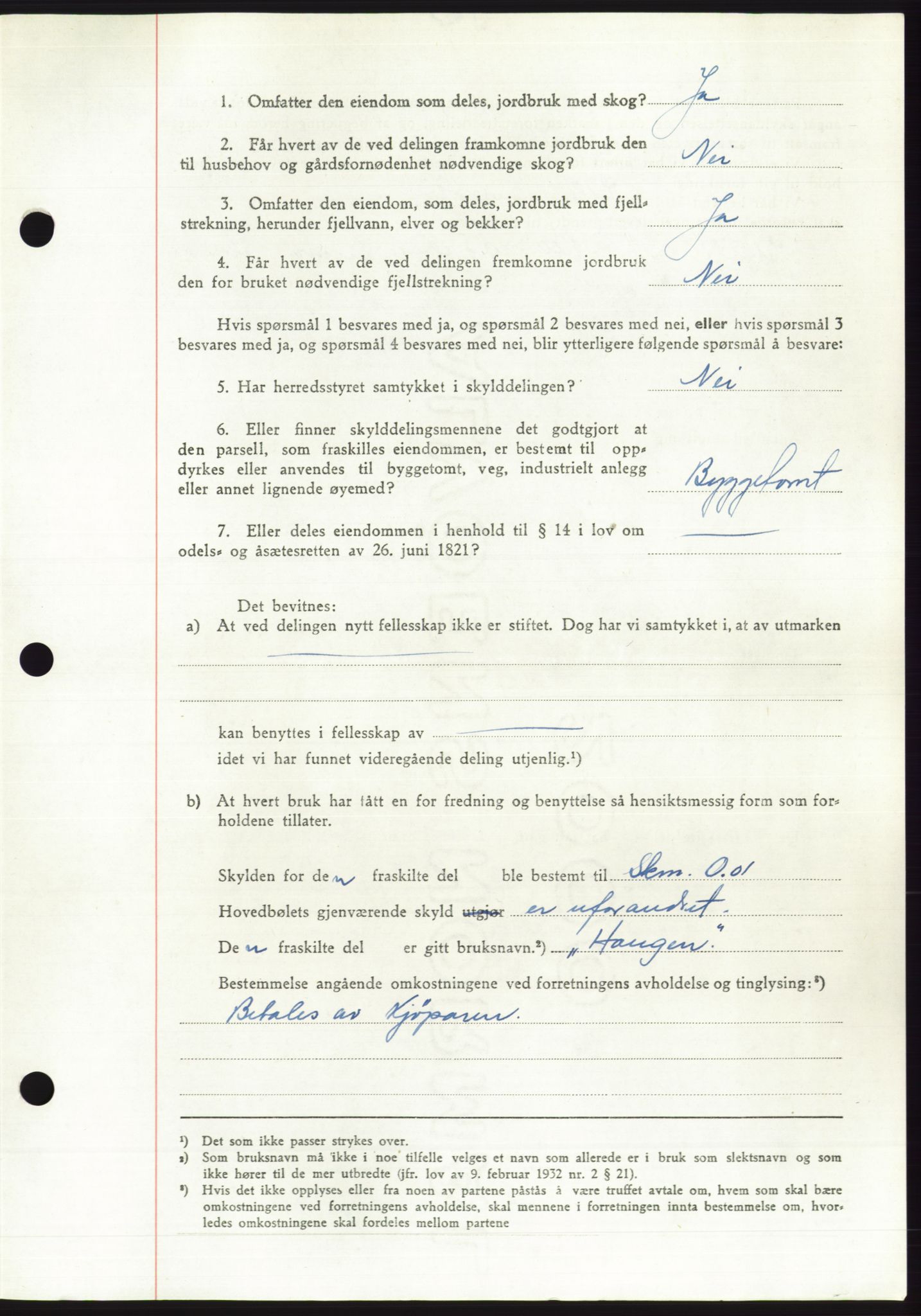 Søre Sunnmøre sorenskriveri, AV/SAT-A-4122/1/2/2C/L0092: Mortgage book no. 18A, 1952-1952, Diary no: : 1650/1952
