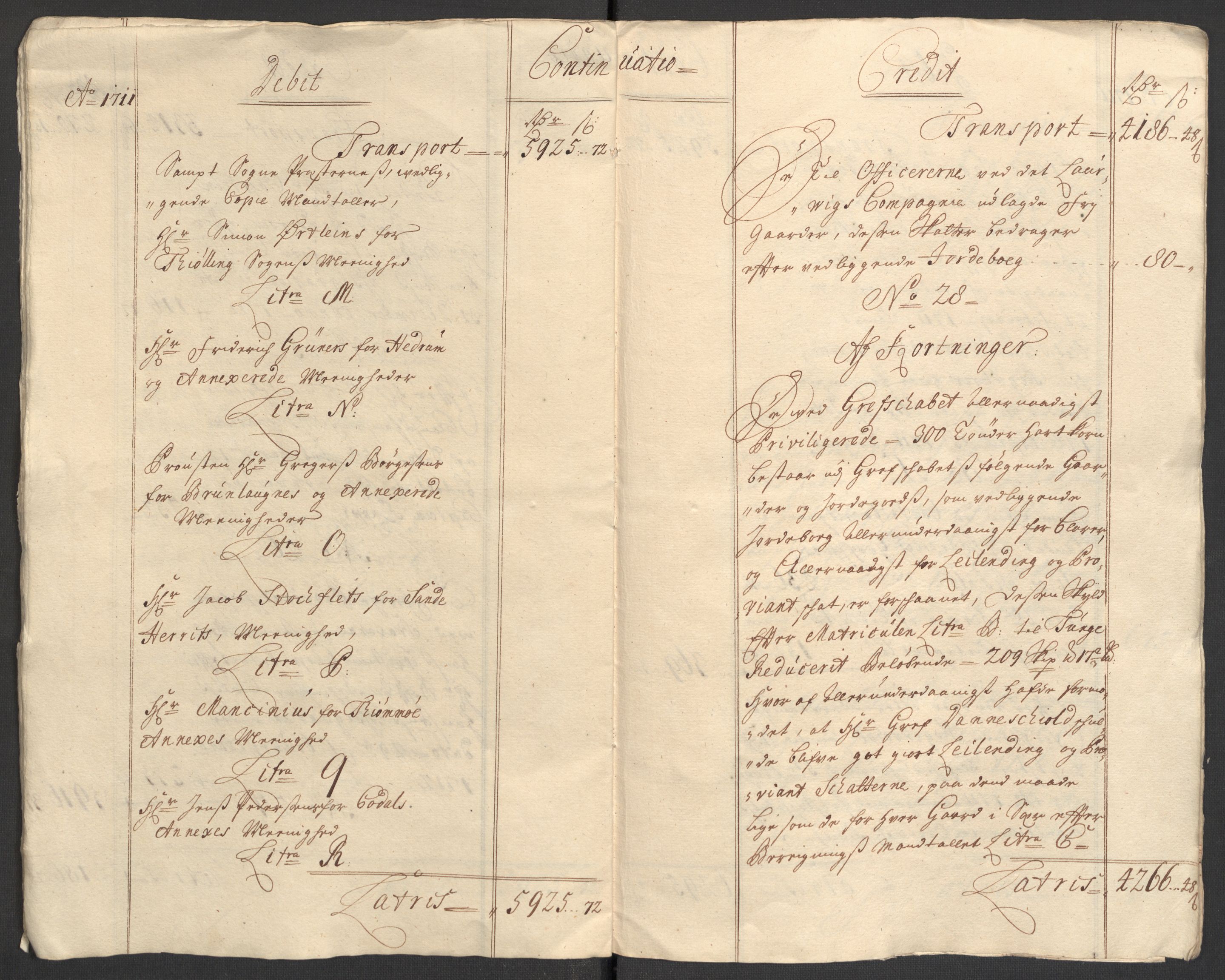 Rentekammeret inntil 1814, Reviderte regnskaper, Fogderegnskap, AV/RA-EA-4092/R33/L1983: Fogderegnskap Larvik grevskap, 1711, p. 14