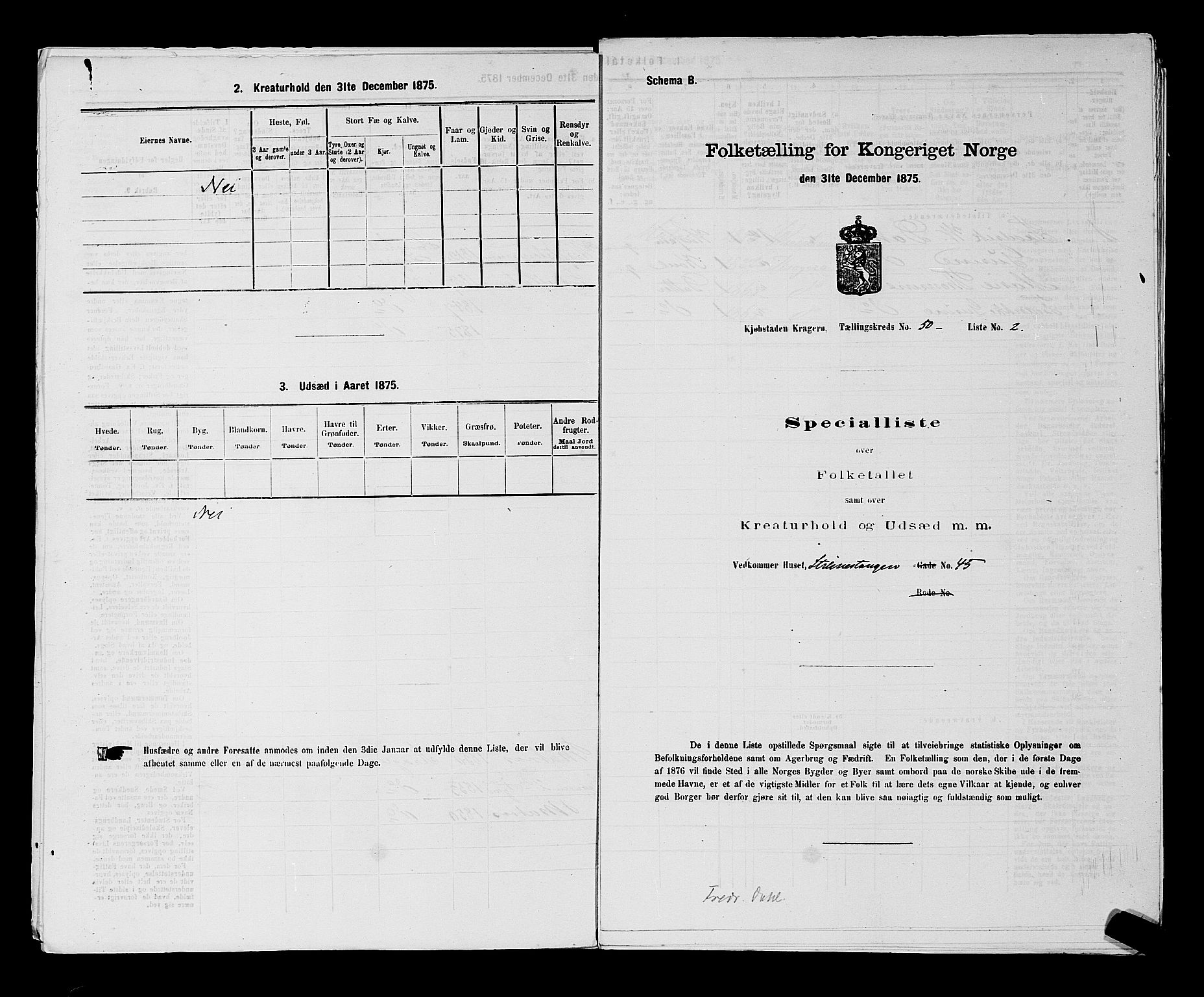 SAKO, 1875 census for 0801P Kragerø, 1875, p. 1104