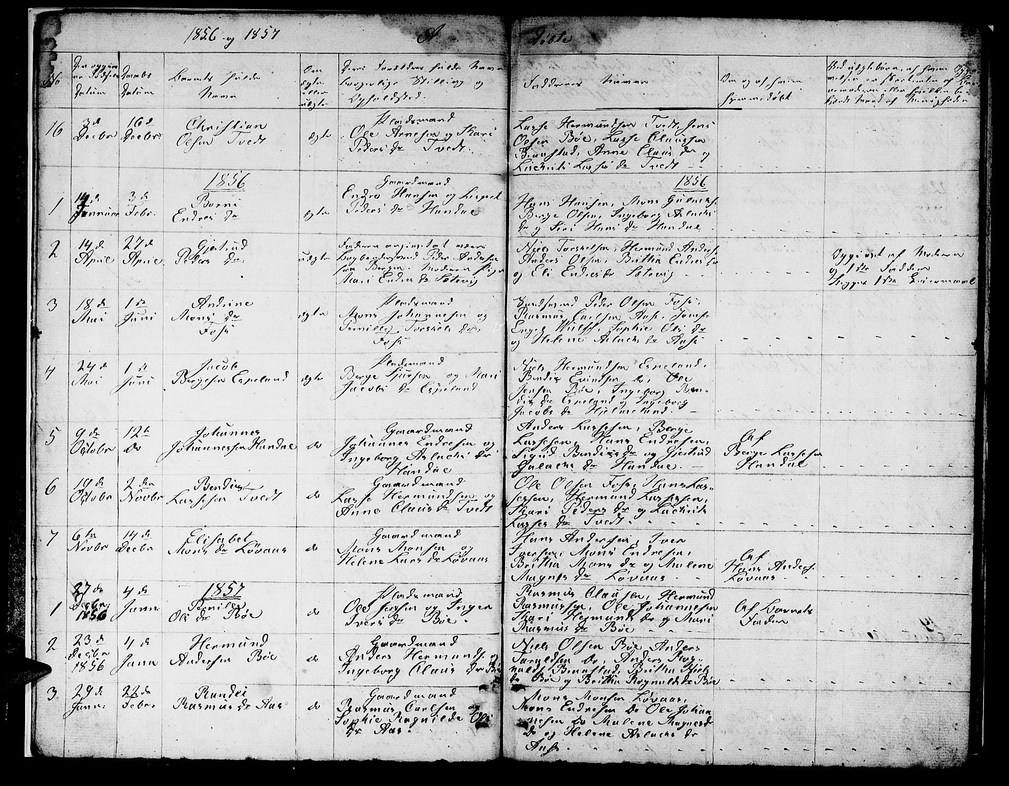 Hyllestad sokneprestembete, SAB/A-80401: Parish register (copy) no. B 1, 1854-1889, p. 6