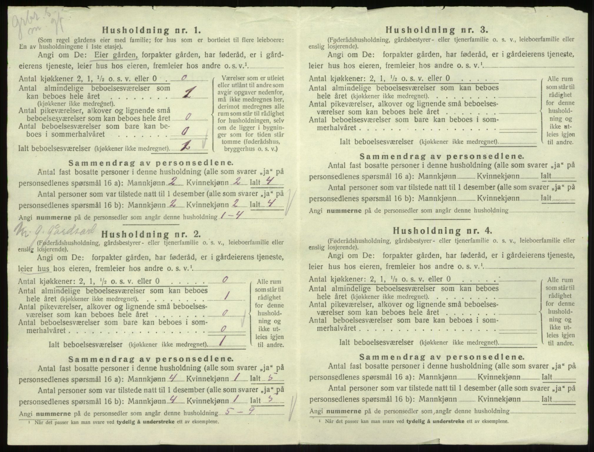 SAB, 1920 census for Lavik, 1920, p. 389