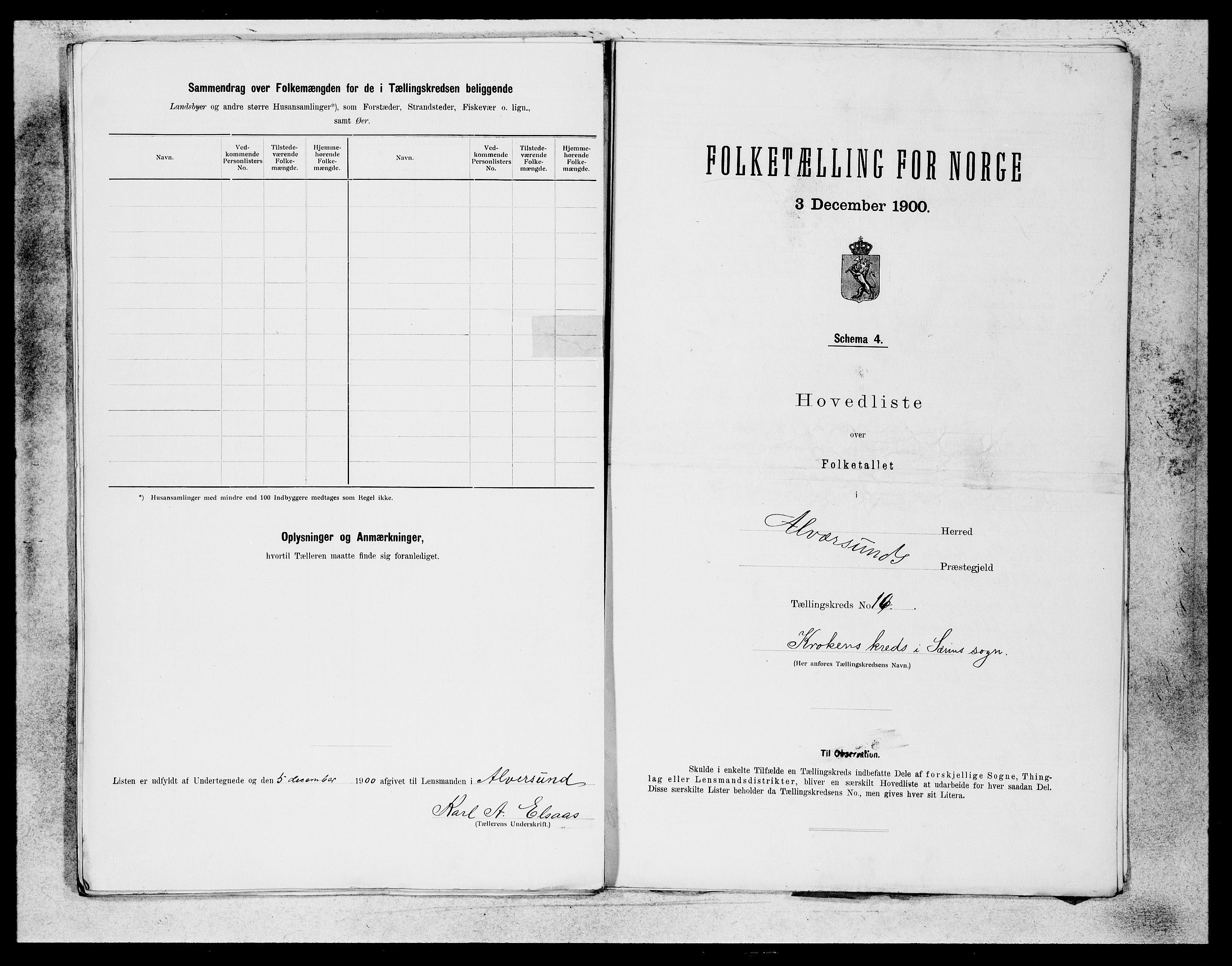 SAB, 1900 census for Alversund, 1900, p. 31