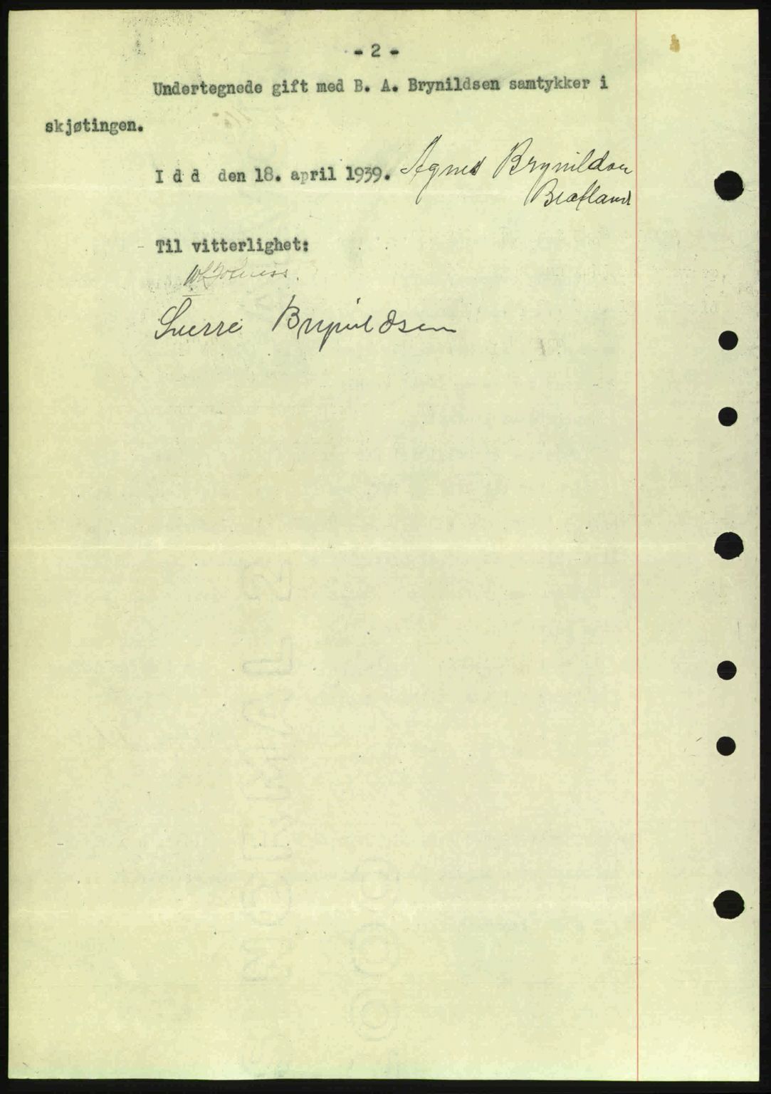 Idd og Marker sorenskriveri, AV/SAO-A-10283/G/Gb/Gbb/L0003: Mortgage book no. A3, 1938-1939, Diary no: : 1078/1939