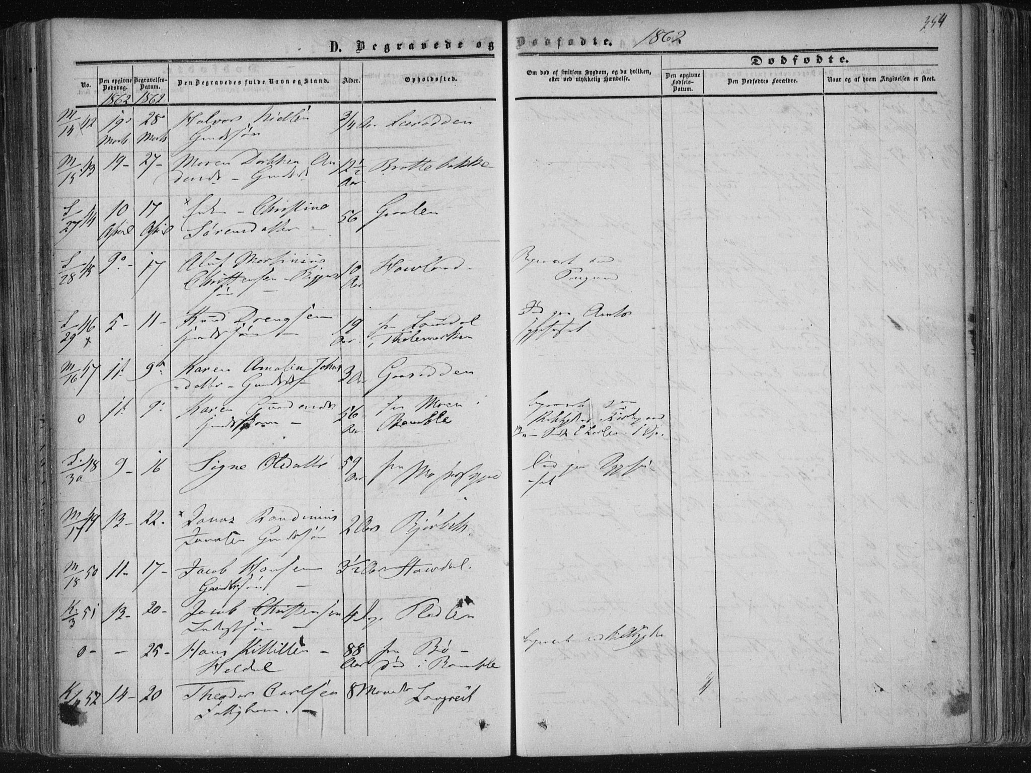 Solum kirkebøker, SAKO/A-306/F/Fa/L0007: Parish register (official) no. I 7, 1856-1864, p. 354