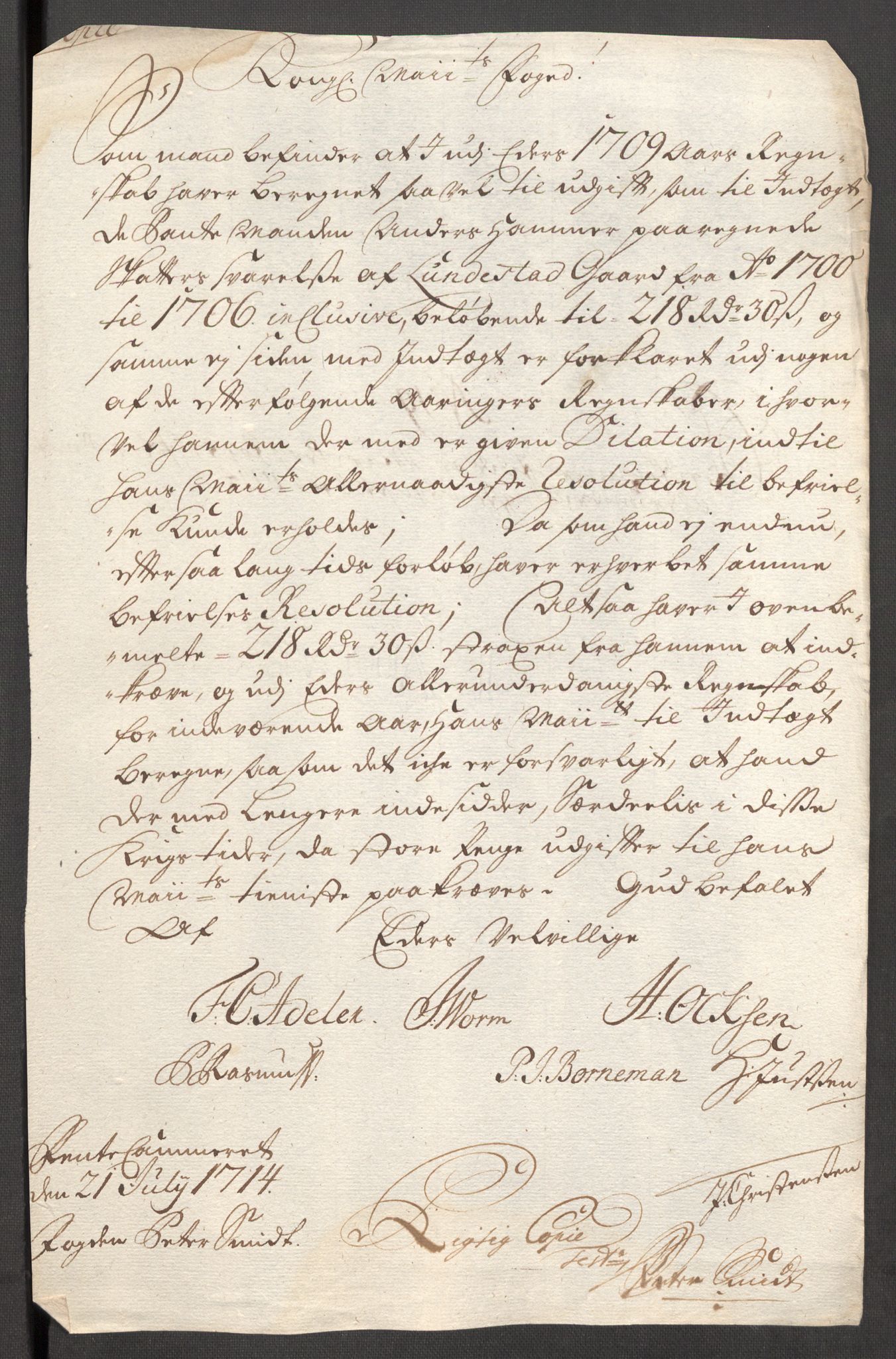 Rentekammeret inntil 1814, Reviderte regnskaper, Fogderegnskap, AV/RA-EA-4092/R01/L0022: Fogderegnskap Idd og Marker, 1713-1714, p. 402