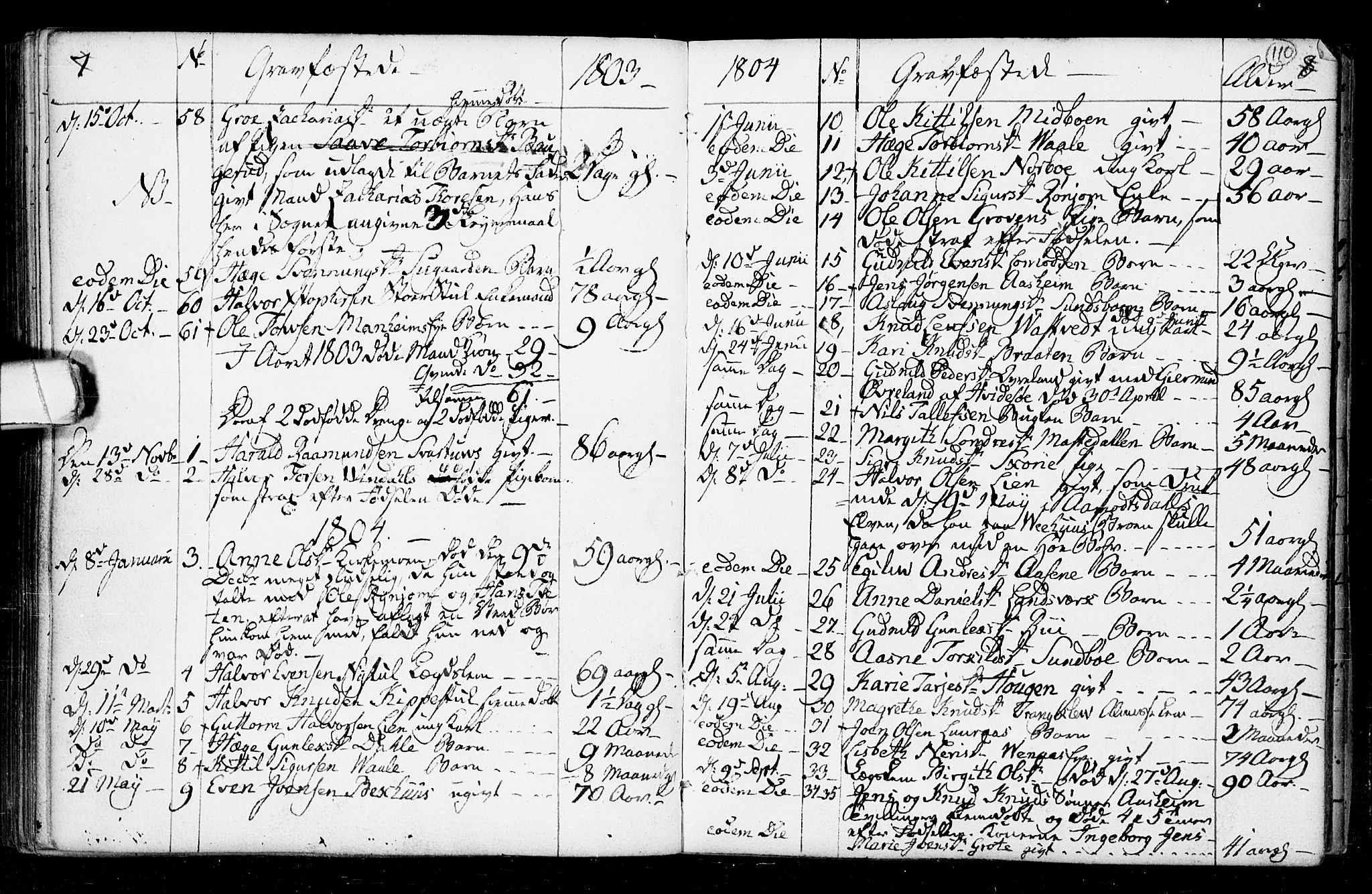 Seljord kirkebøker, SAKO/A-20/F/Fa/L0008: Parish register (official) no. I 8, 1755-1814, p. 110