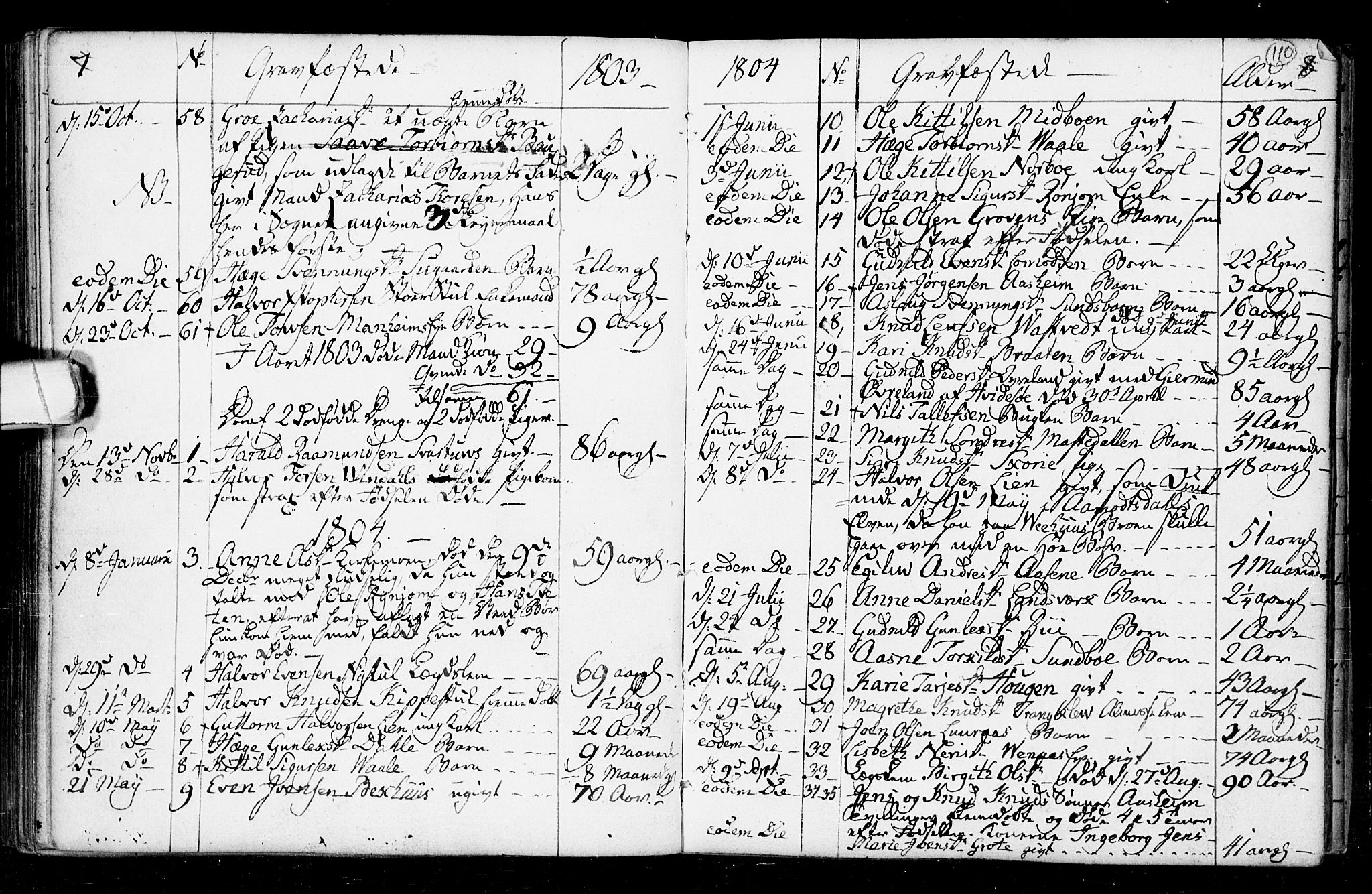 Seljord kirkebøker, AV/SAKO-A-20/F/Fa/L0008: Parish register (official) no. I 8, 1755-1814, p. 110
