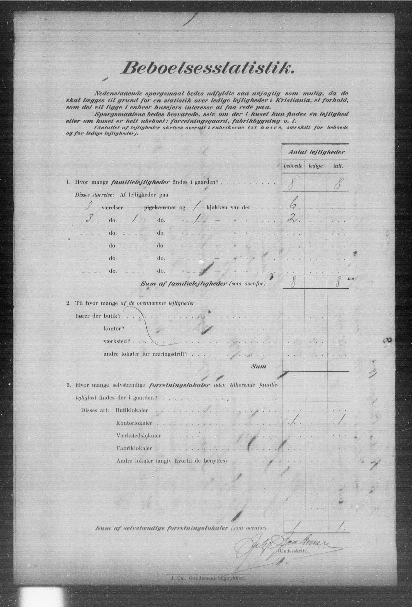 OBA, Municipal Census 1903 for Kristiania, 1903, p. 13200