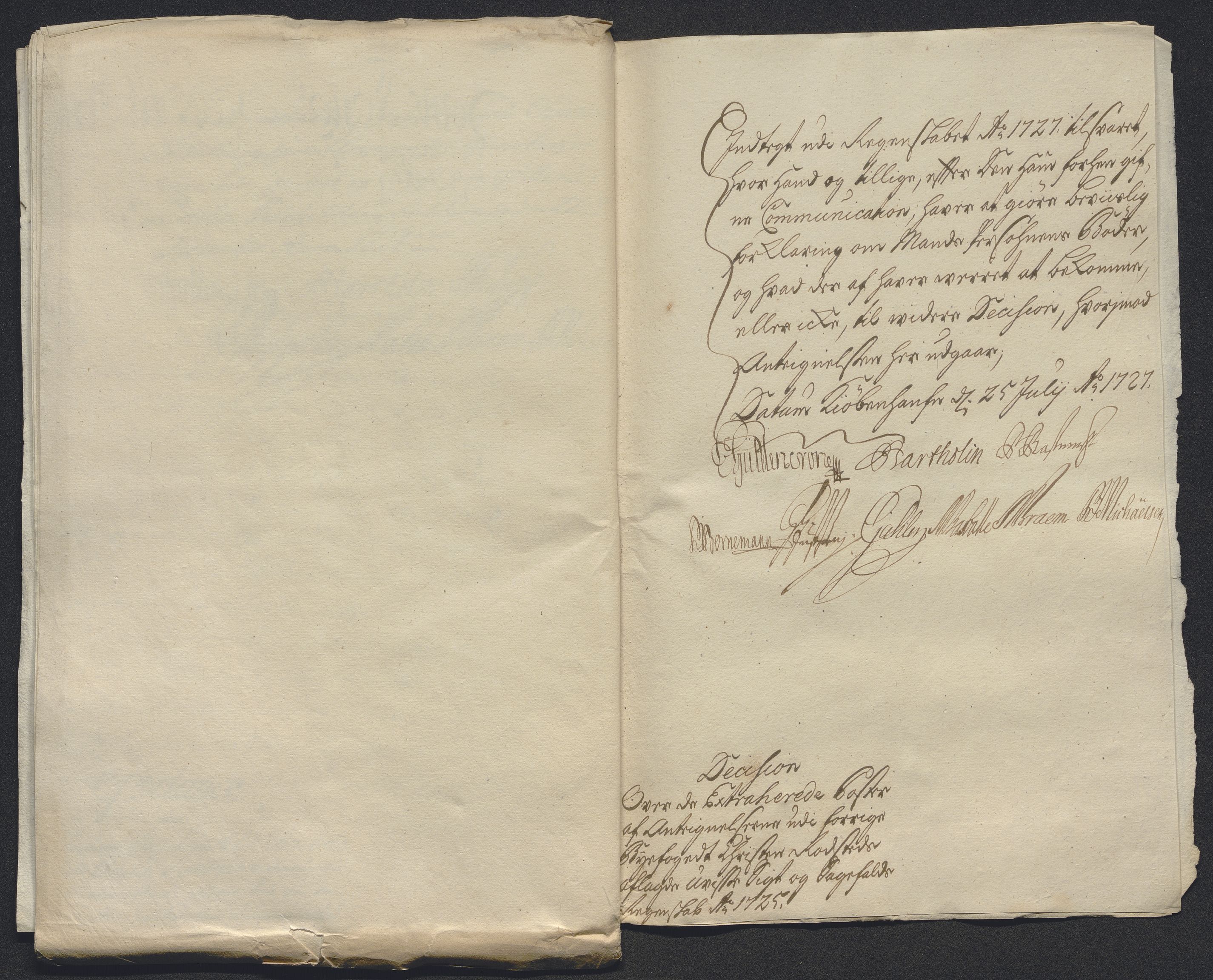 Rentekammeret inntil 1814, Reviderte regnskaper, Byregnskaper, AV/RA-EA-4066/R/Rm/L0286: [M19] Sikt og sakefall, 1719-1727, p. 462